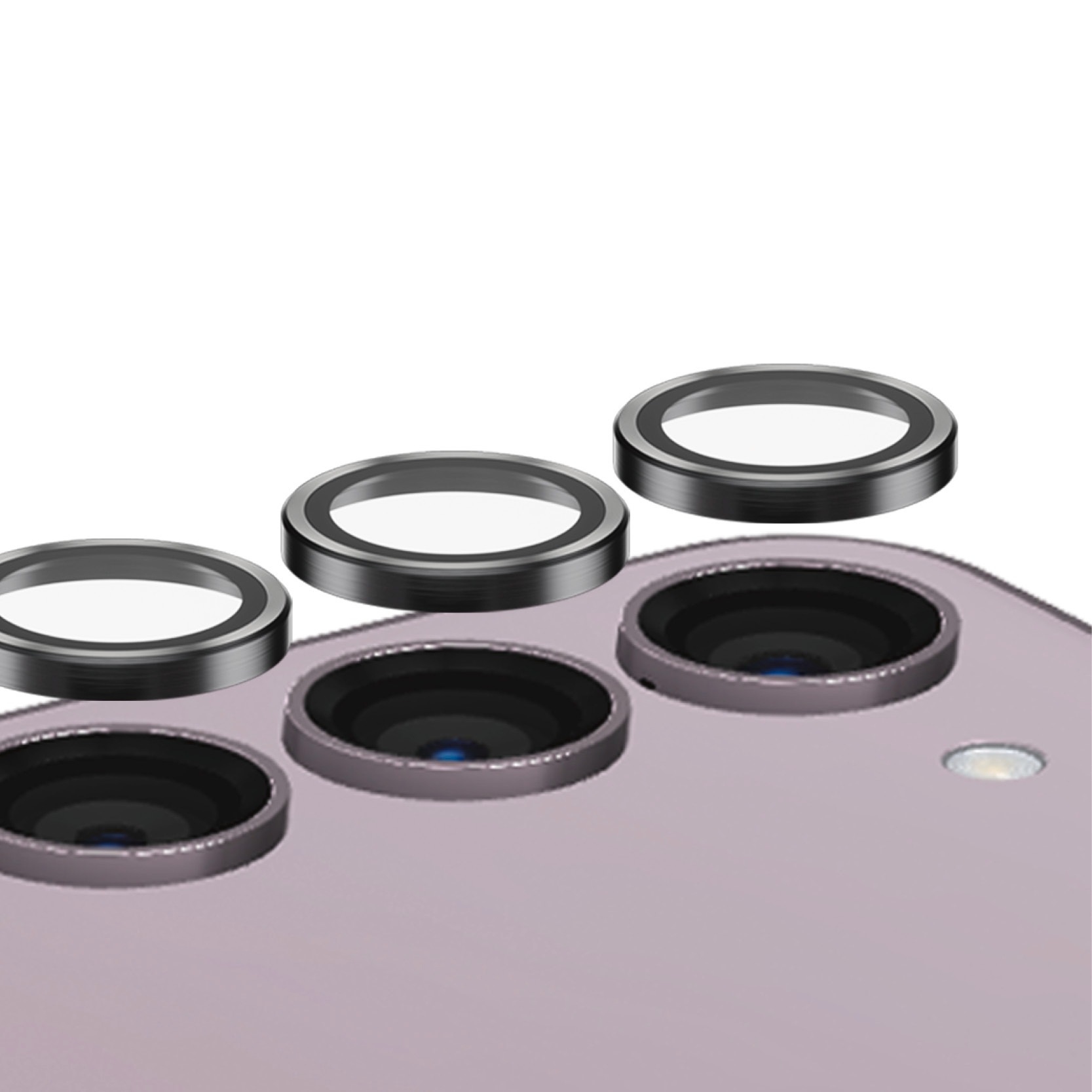 PanzerGlass Kameraschutzglas »Hoops Camera Lens Protector«, für Samsung Galaxy S24+, Lens Cover, stoßfest, kratzbeständig