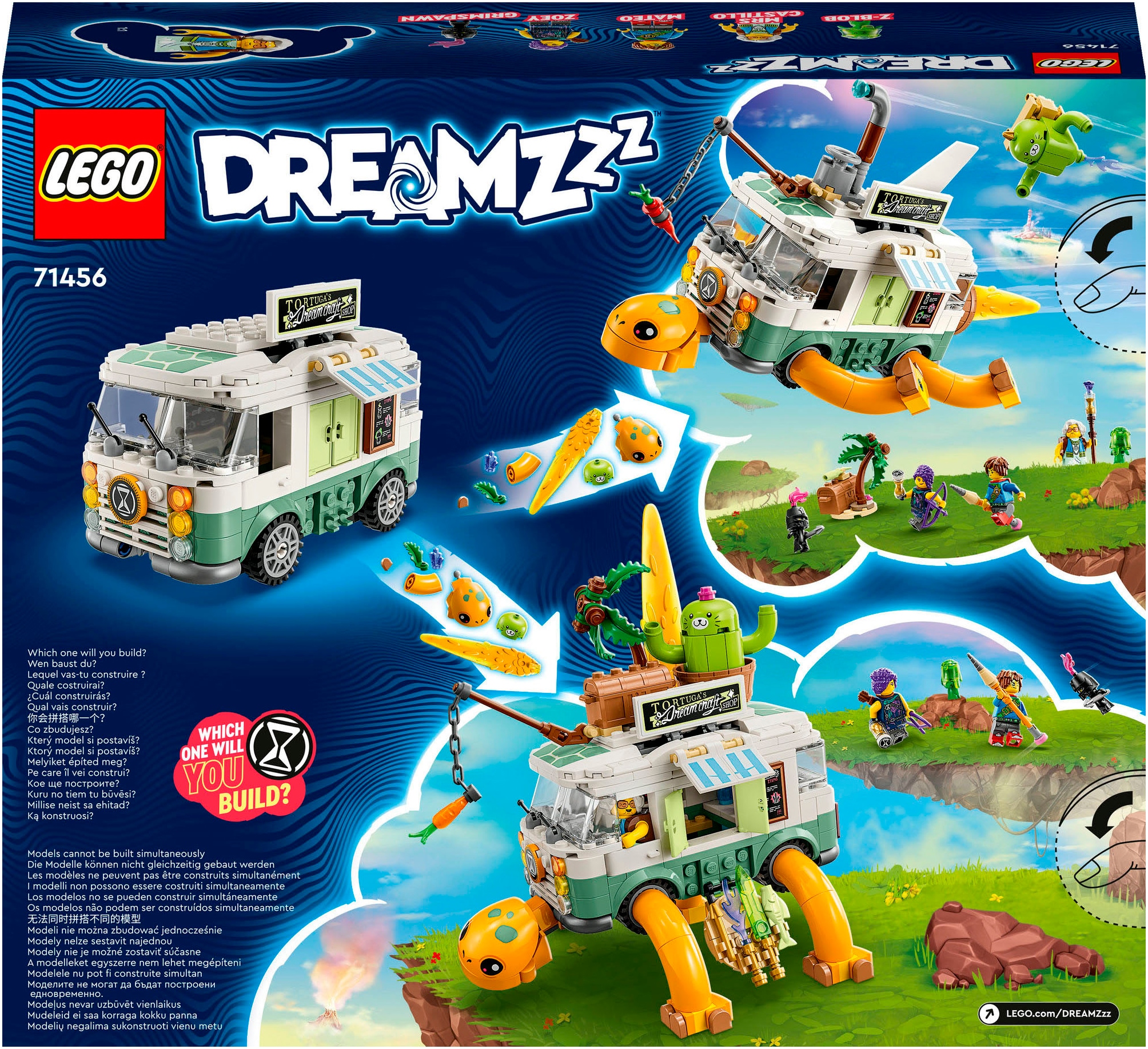 LEGO® Konstruktionsspielsteine »Mrs. Castillos Schildkrötenbus (71456), LEGO® DREAMZzz™«, (434 St.), Made in Europe