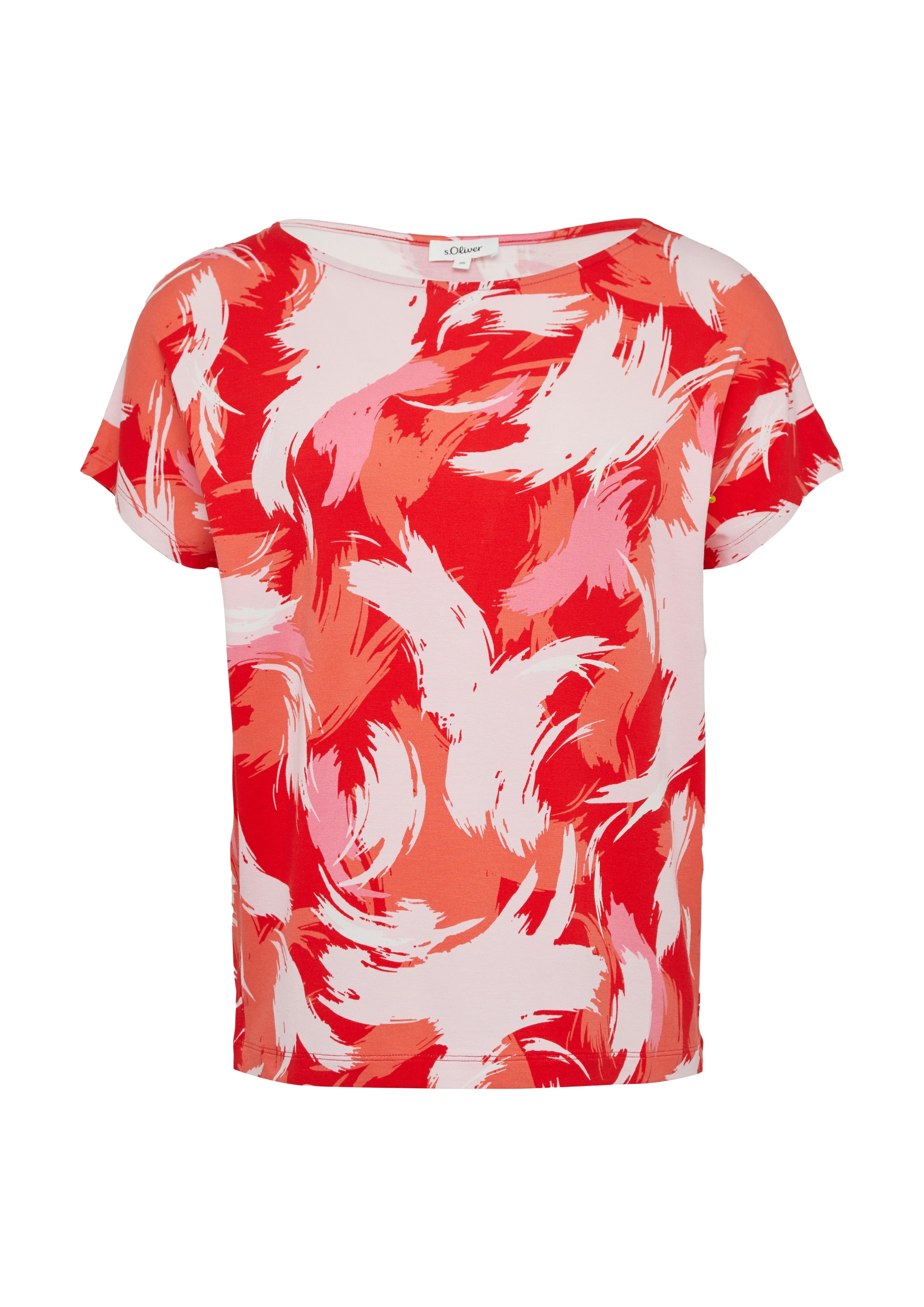 s.Oliver T-Shirt, mit All-Over Print