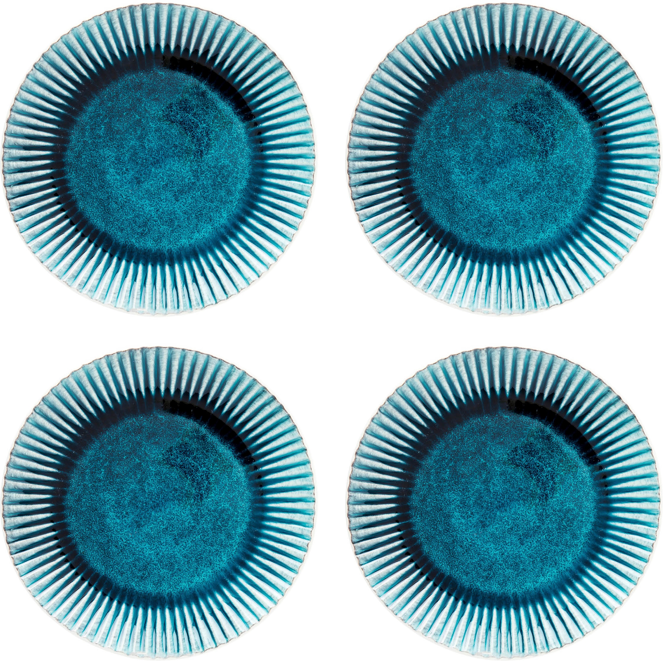 Kare Design Teller "Azur" verschiedene Größen, aus Steingut