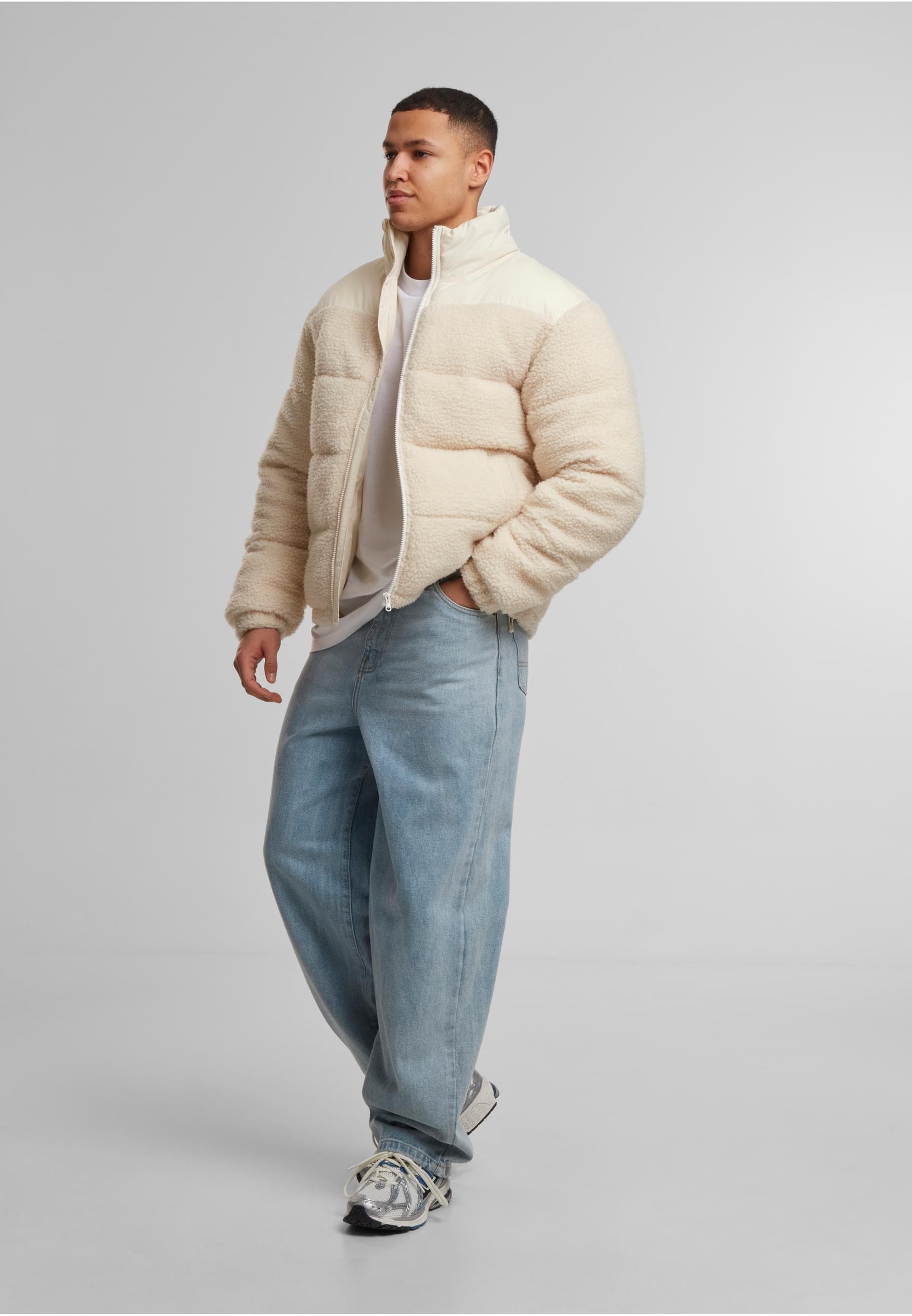 URBAN CLASSICS Winterjacke »Urban Classics Teddy Puffer Jacket«, (1 St.), ohne Kapuze