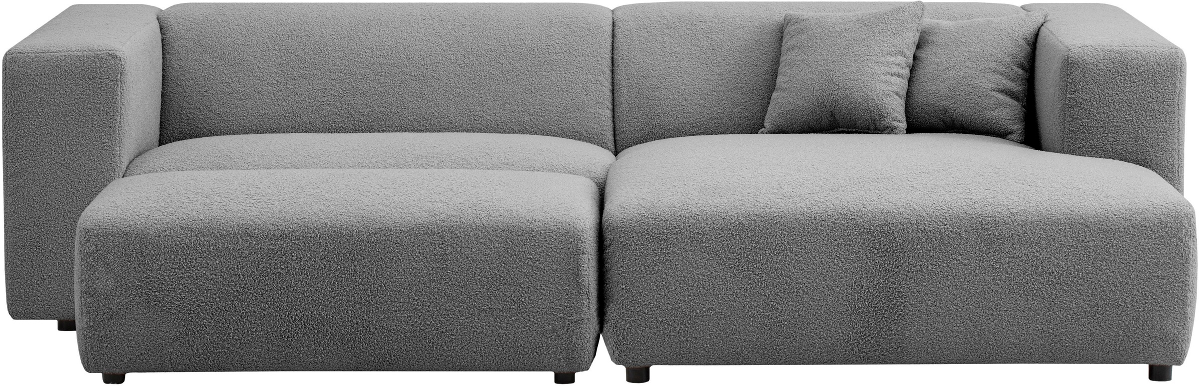 andas Polsterecke »BAKELS, Ecksofa-Set mit Hocker, L-Form mit Schlaffunktion«, Ecksofa-Set (incl. Hocker) im trendigen Megacord