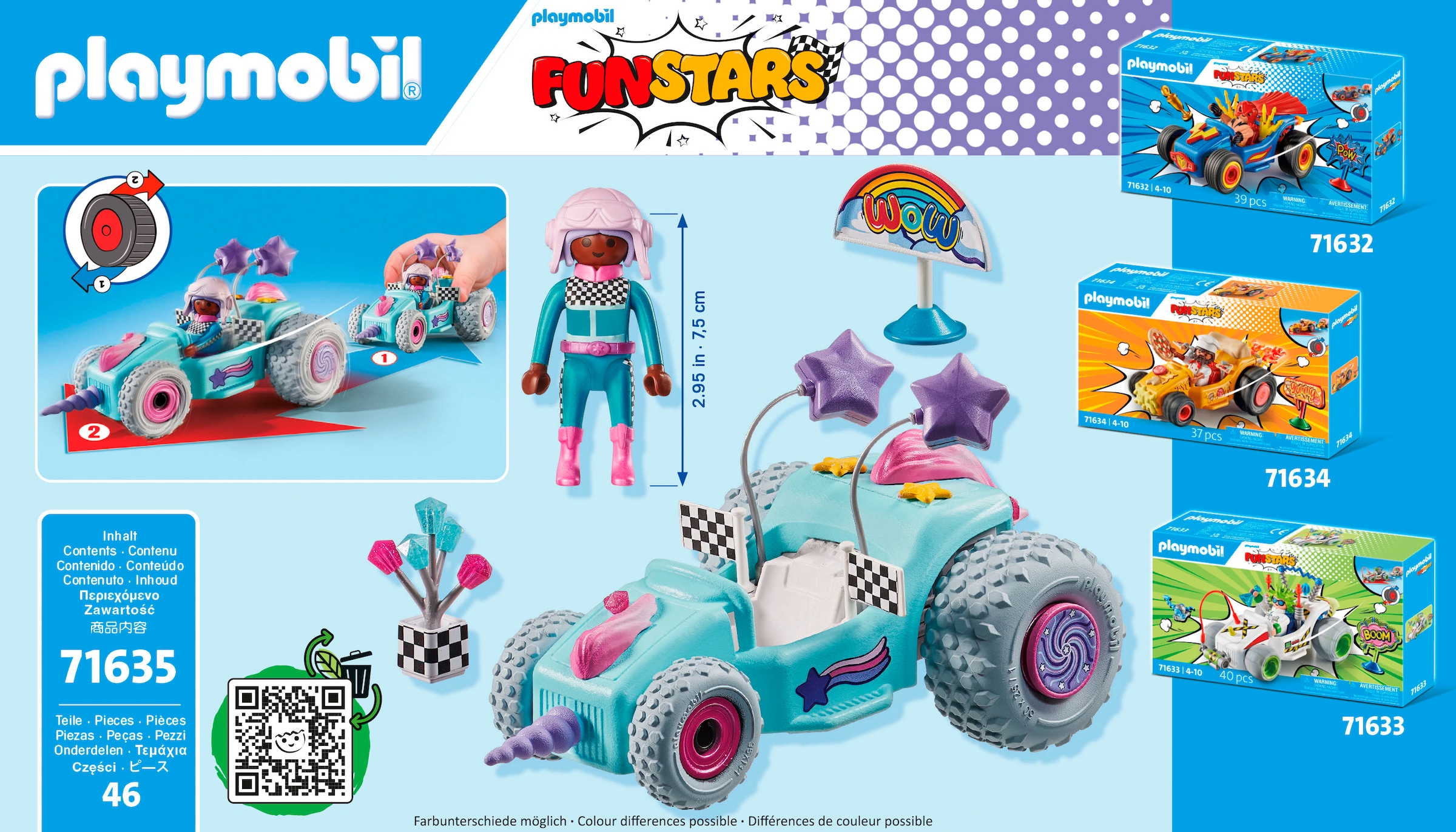 Playmobil® Konstruktions-Spielset »Rasendes Einhorn (71635), Funstars« Made in Germany