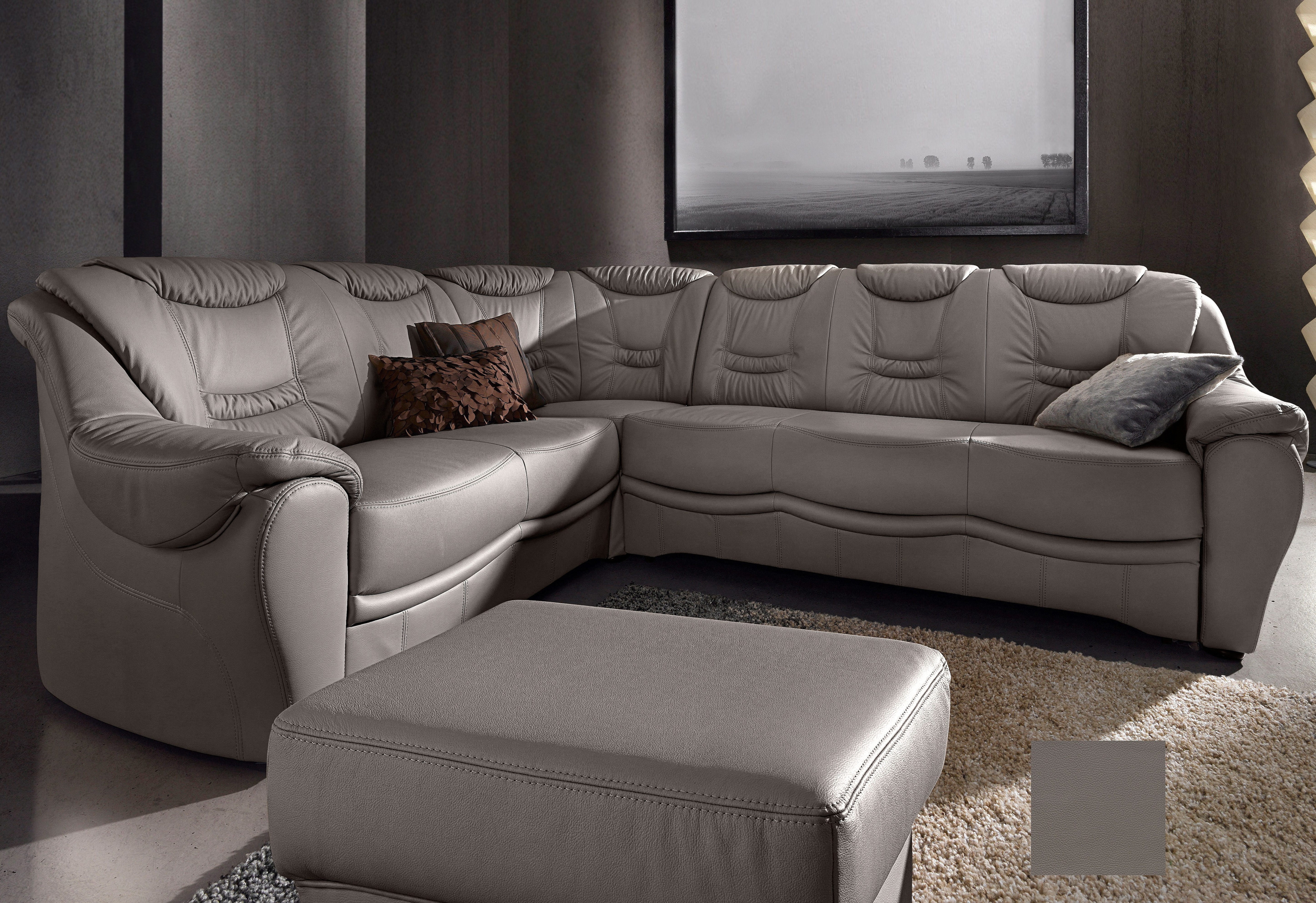 sit&more Ecksofa "Benson L-Form" wahlweise mit Schlaffunktion