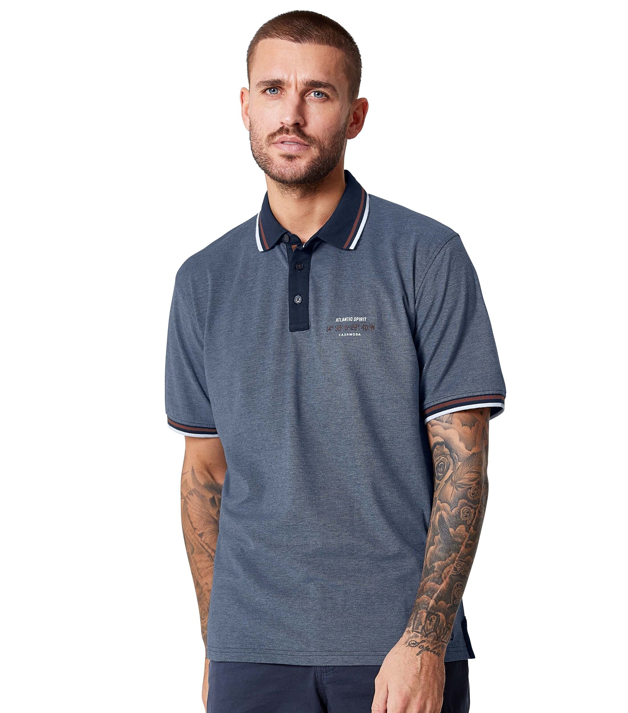 CASAMODA Poloshirt »CASAMODA Polo-Shirt uni«