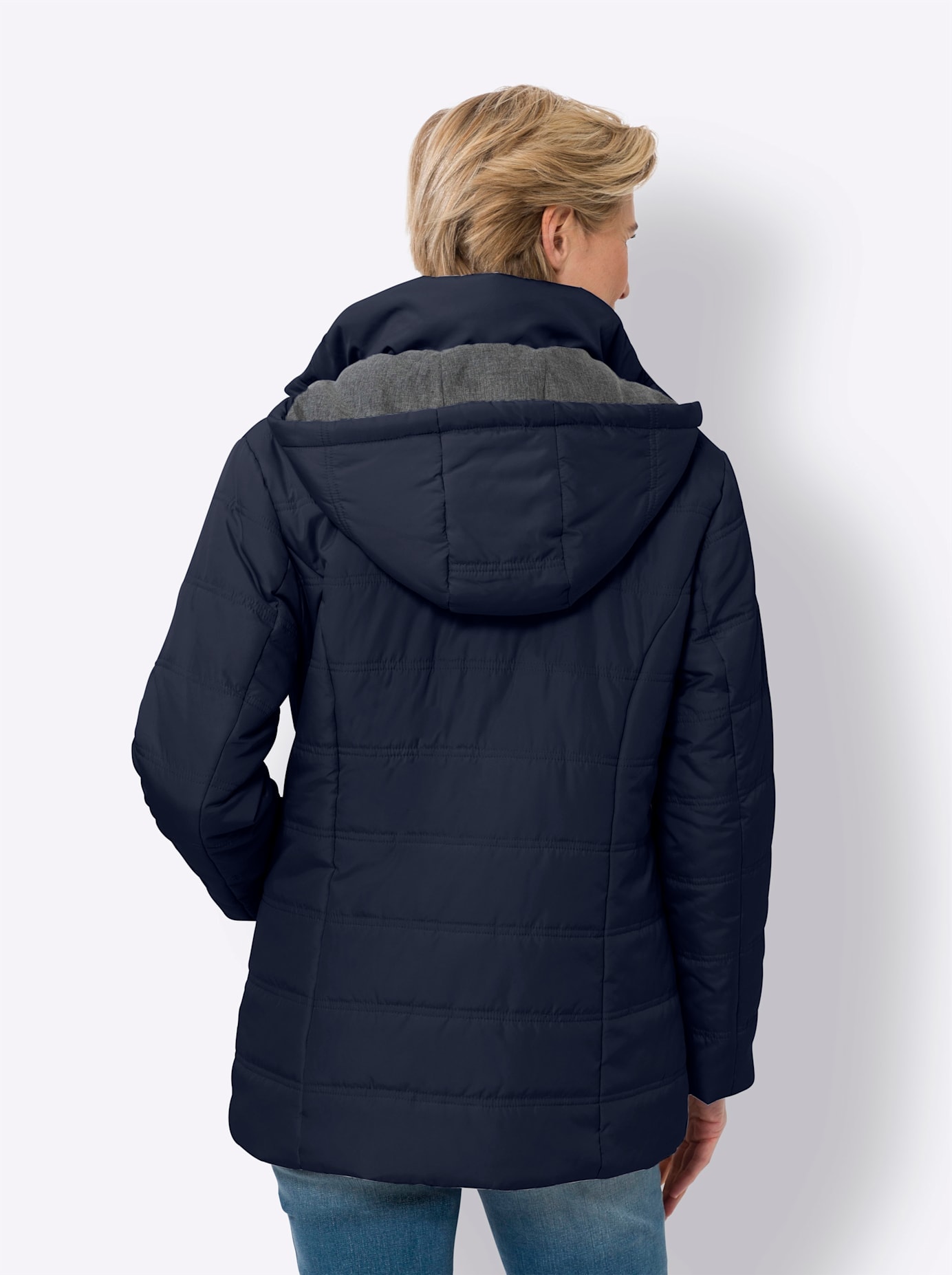Classic Basics Steppjacke, mit Kapuze