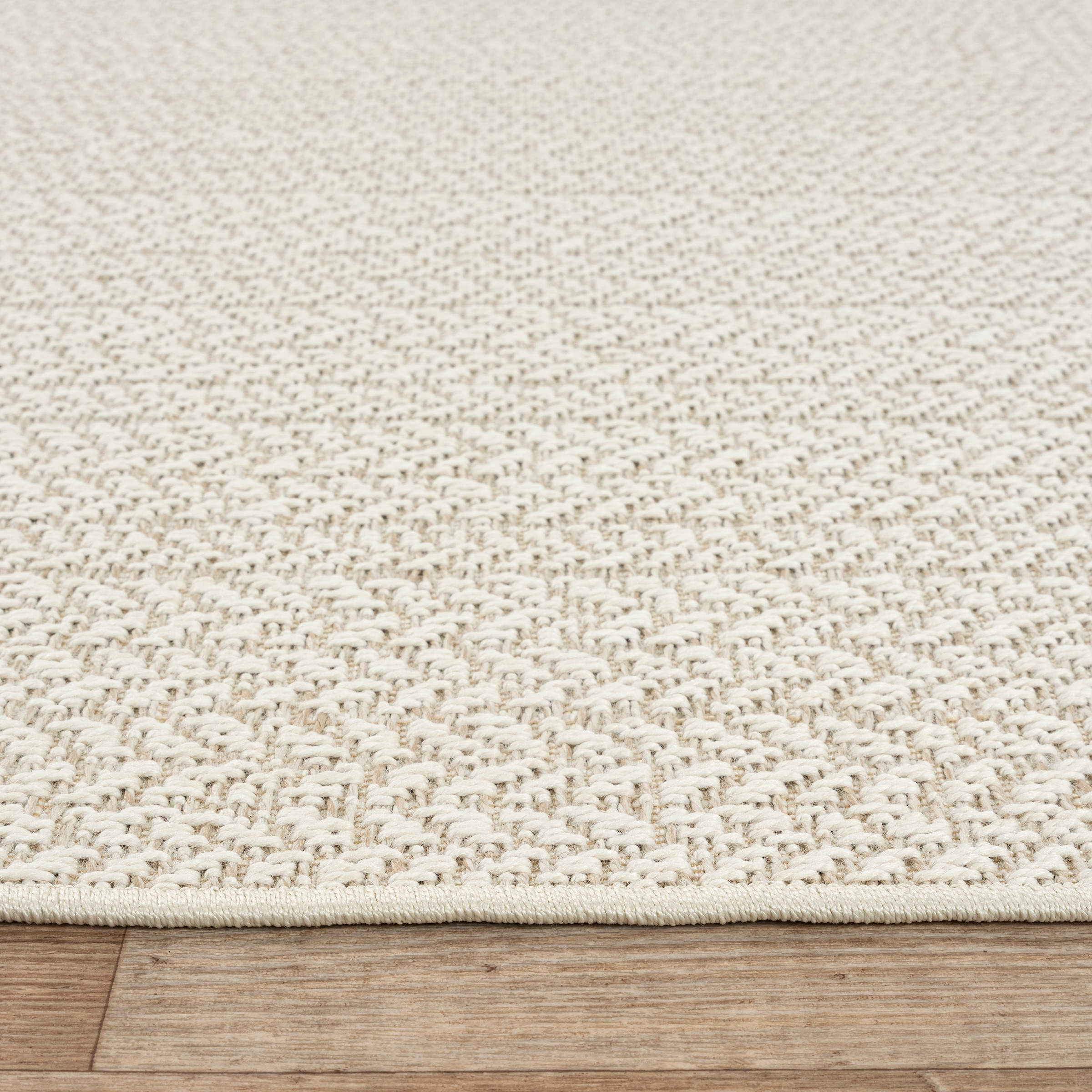 merinos Teppich »Kenzy 1«, rechteckig, 1 mm Höhe, robuster In- und Outdoor Teppich im natürlichen Jute-Look, wetterfest