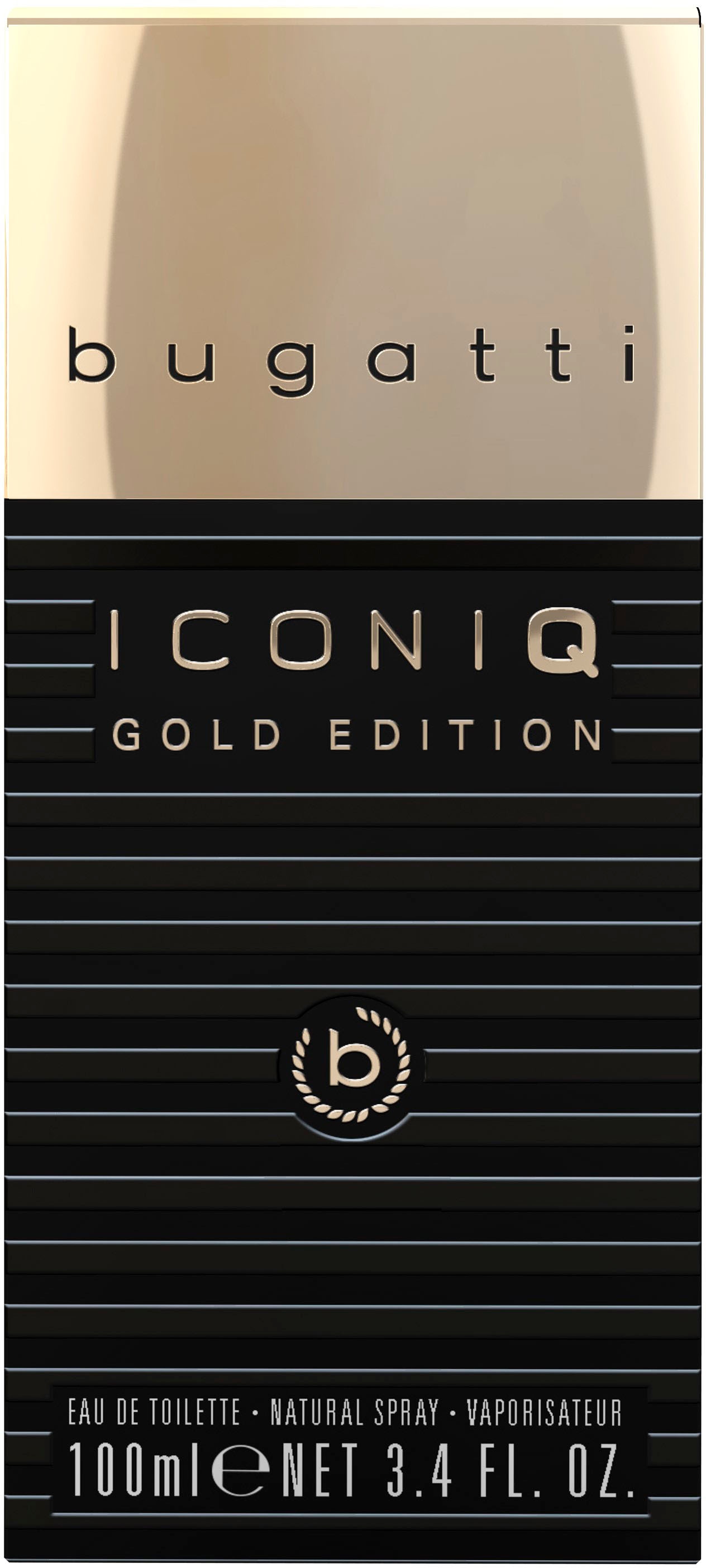bugatti Eau de Toilette »BUGATTI Iconiq Gold EdT 100ml«, mit unvergleichlicher Anziehungskraft