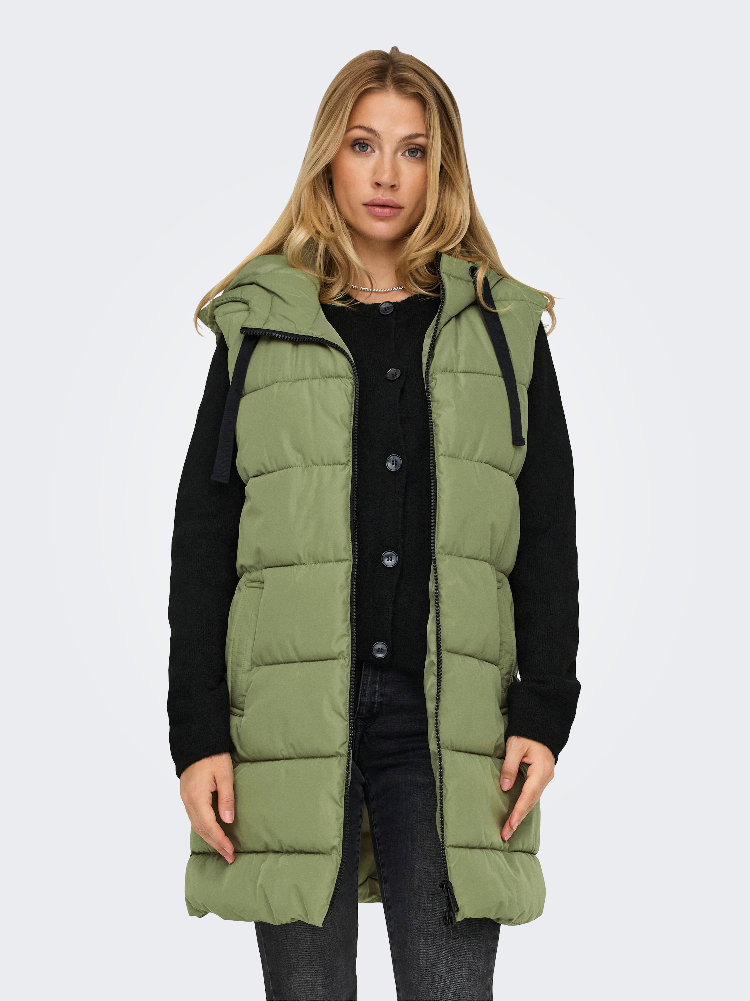 ONLY Anzugweste "ONLCLAIR PUFFER HOOD WAISTCOAT OTW CC"