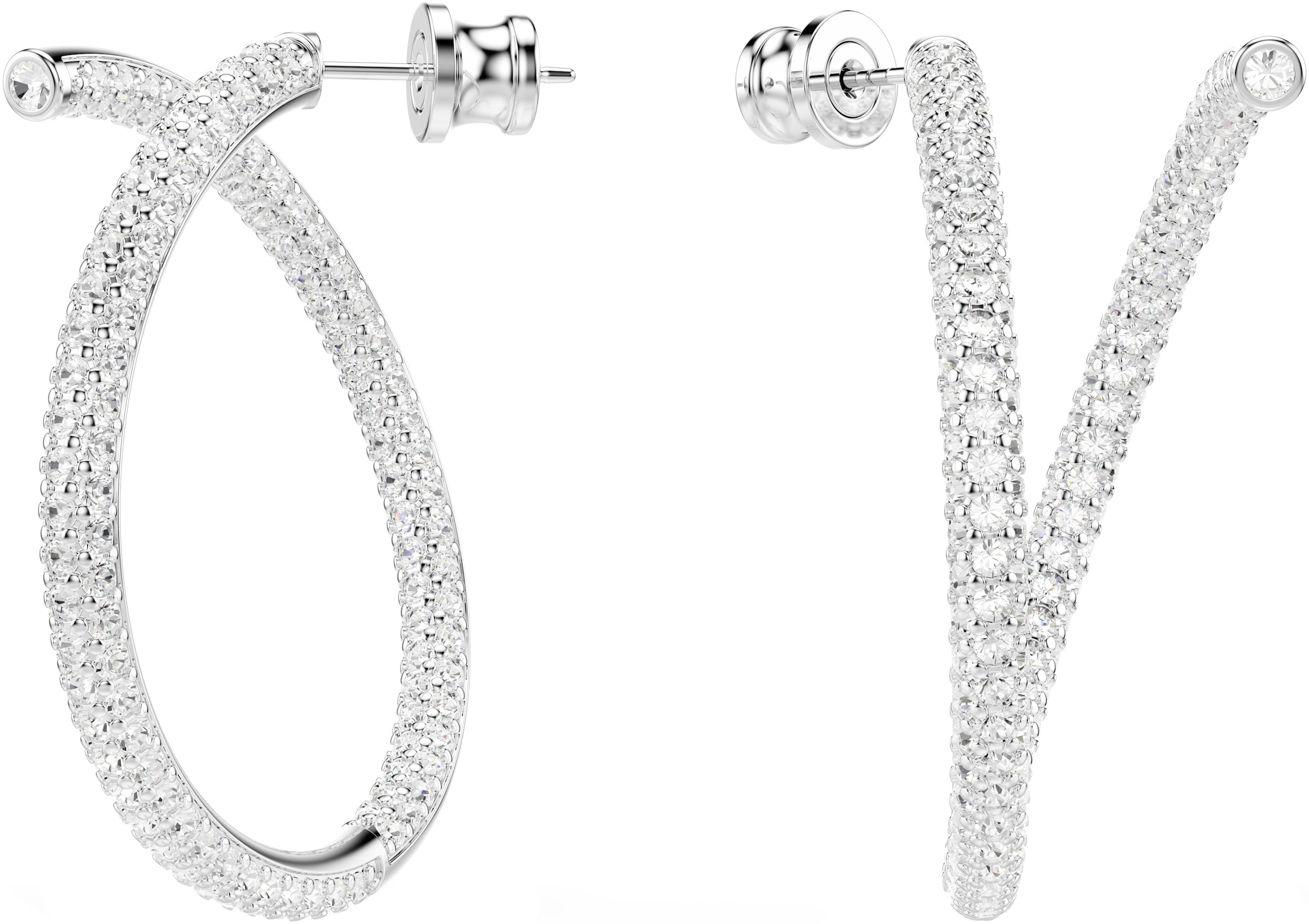Swarovski Paar Creolen »Schmuck Geschenk Dextera Ohrringe«, mit Swarovski® Kristall