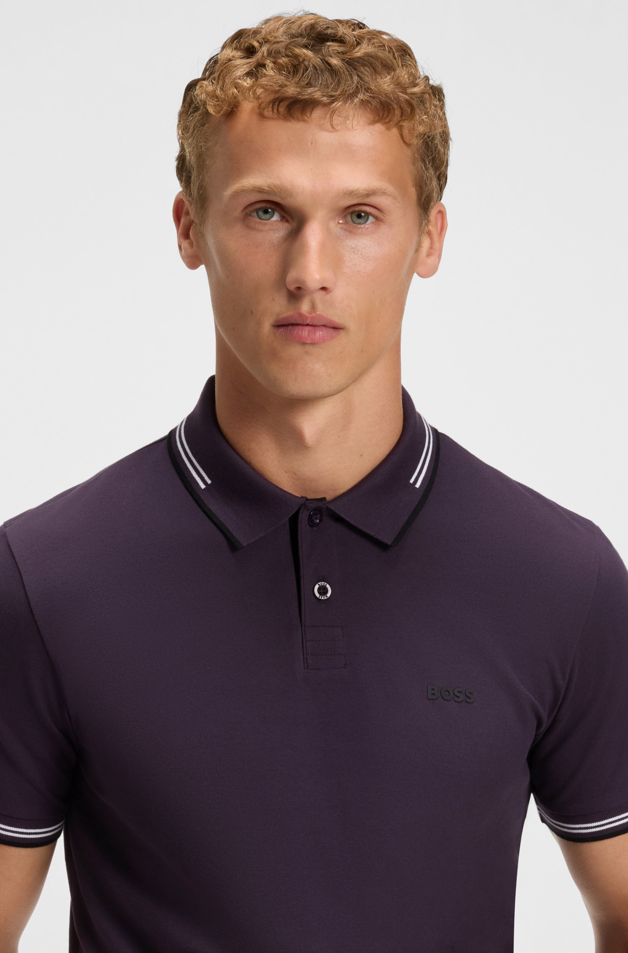 BOSS GREEN Poloshirt »Paul Slim Fit Stretch-Baumwoll-Pique« mit Polokragen