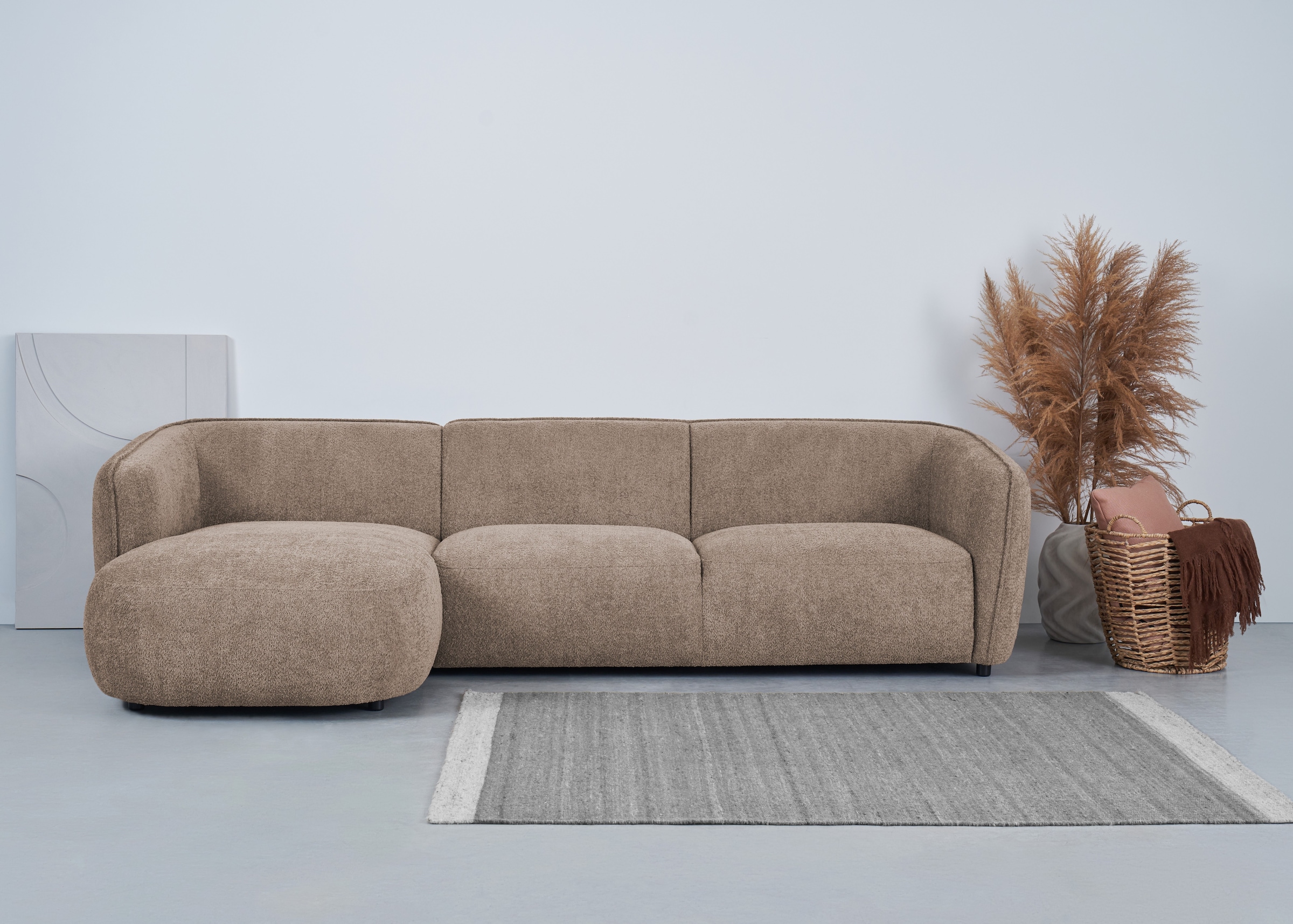 Ecksofa »Ostrup«, schlichtes modernes Design, in verschiedenen Farben