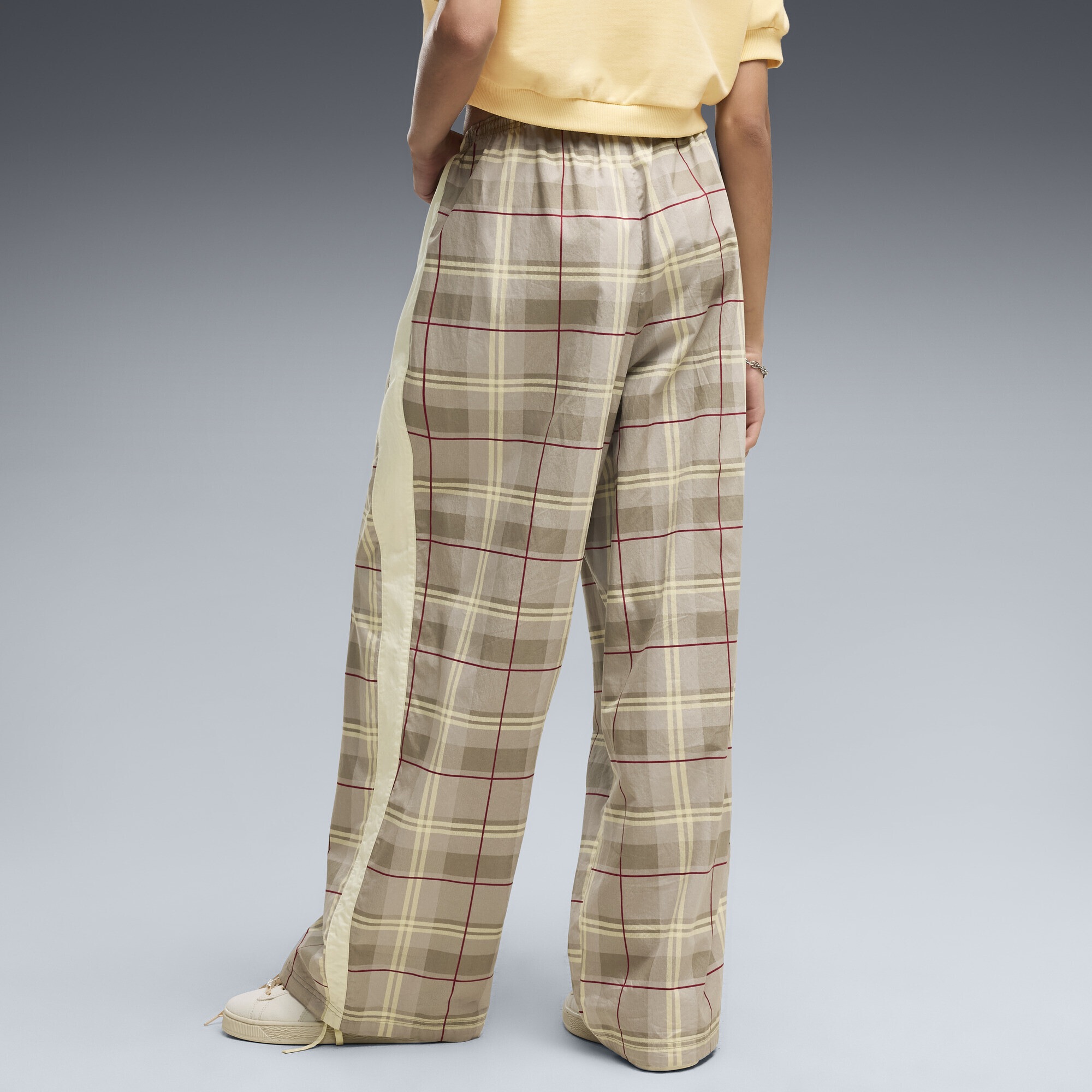 PUMA Sporthose »T7 Relaxed Tartan-Hose Damen«