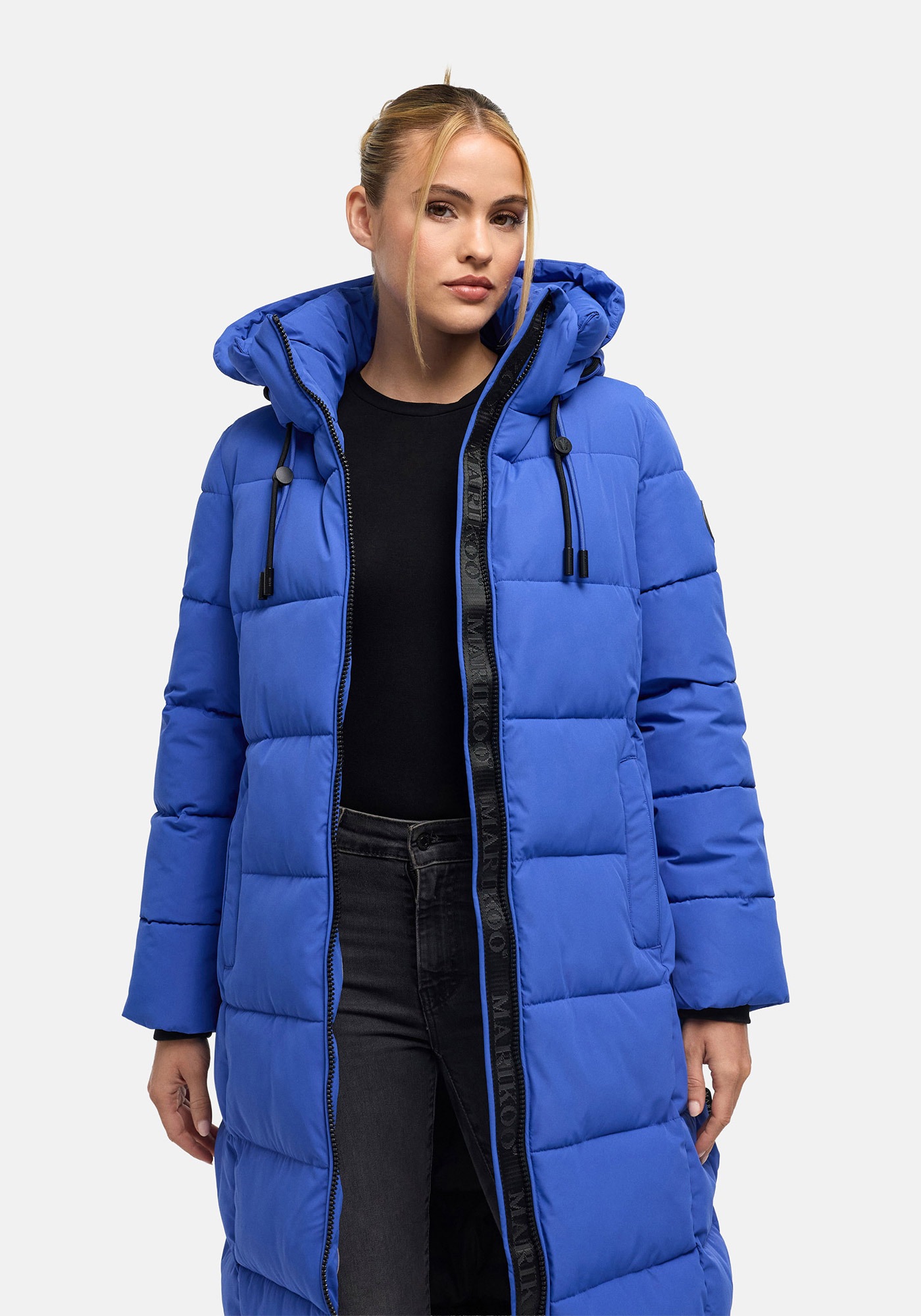 Marikoo Winterjacke »Nadeshikoo XIV« extra langer Winter Mantel gesteppt