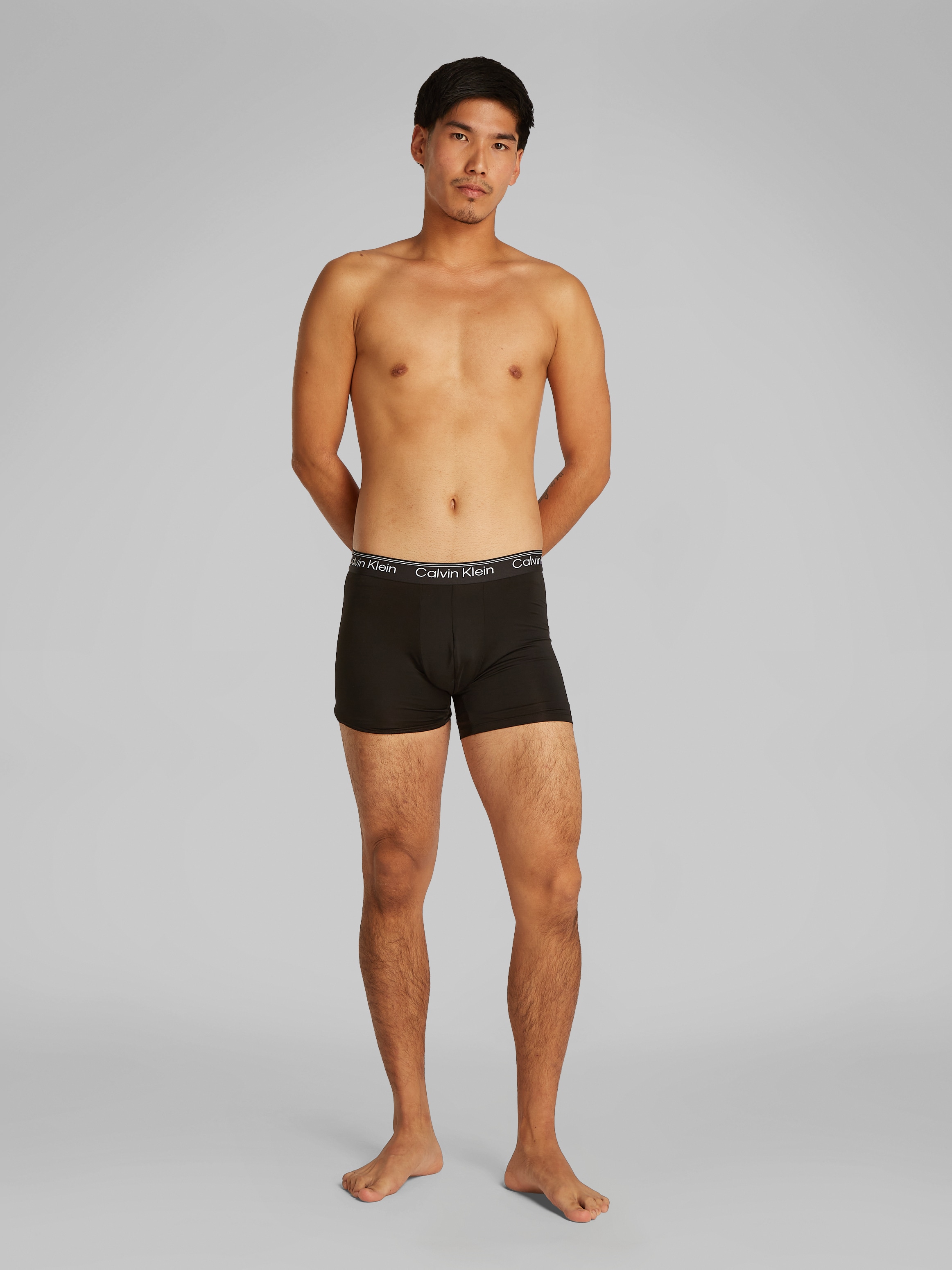 Calvin Klein Underwear Boxer »BOXER BRIEF 3PK«, (Packung, 3er-Pack), mit längerem Bein & Logo-Elastikbund