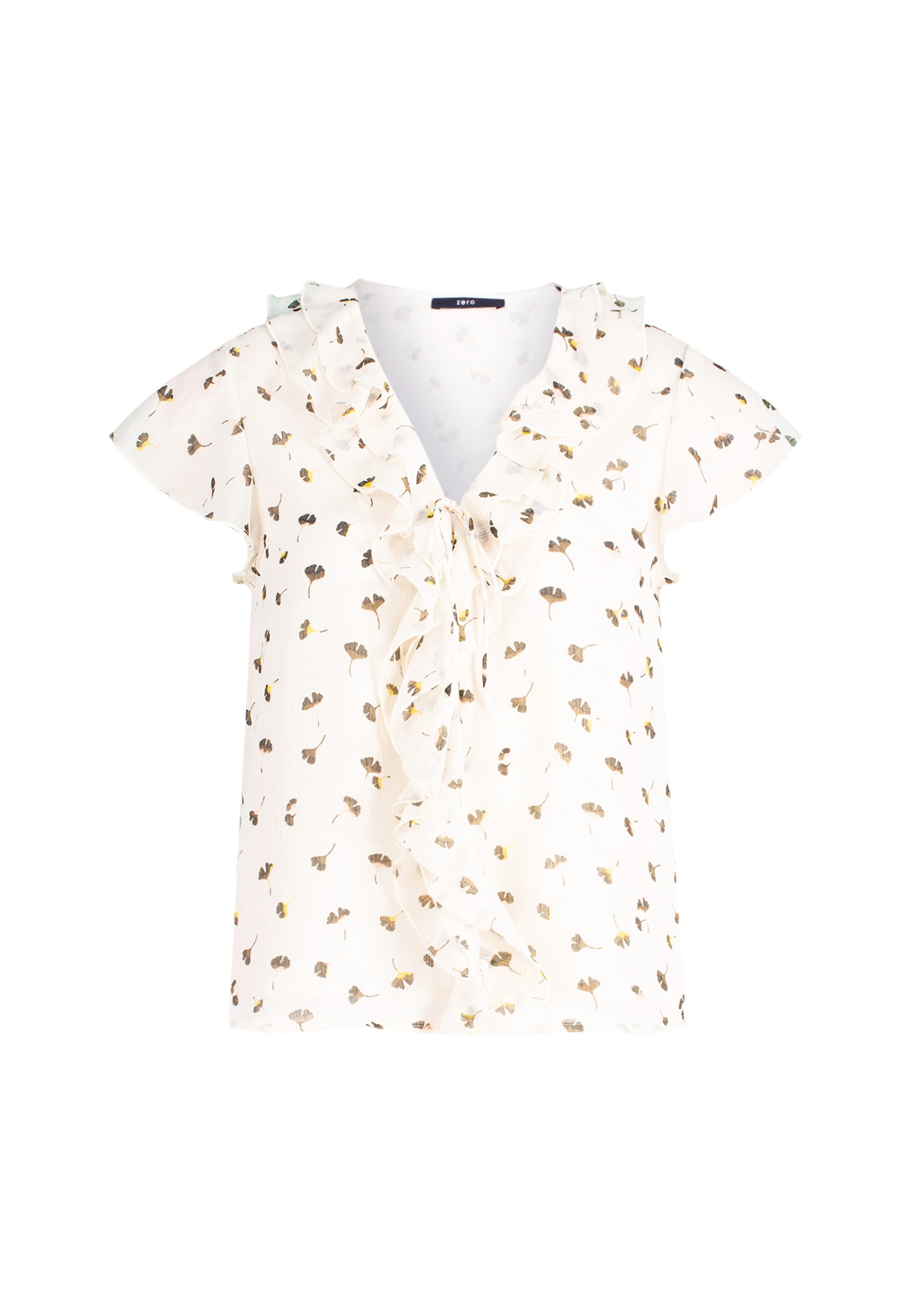 Zero Klassische Bluse »zero Bluse mit Rüschen«