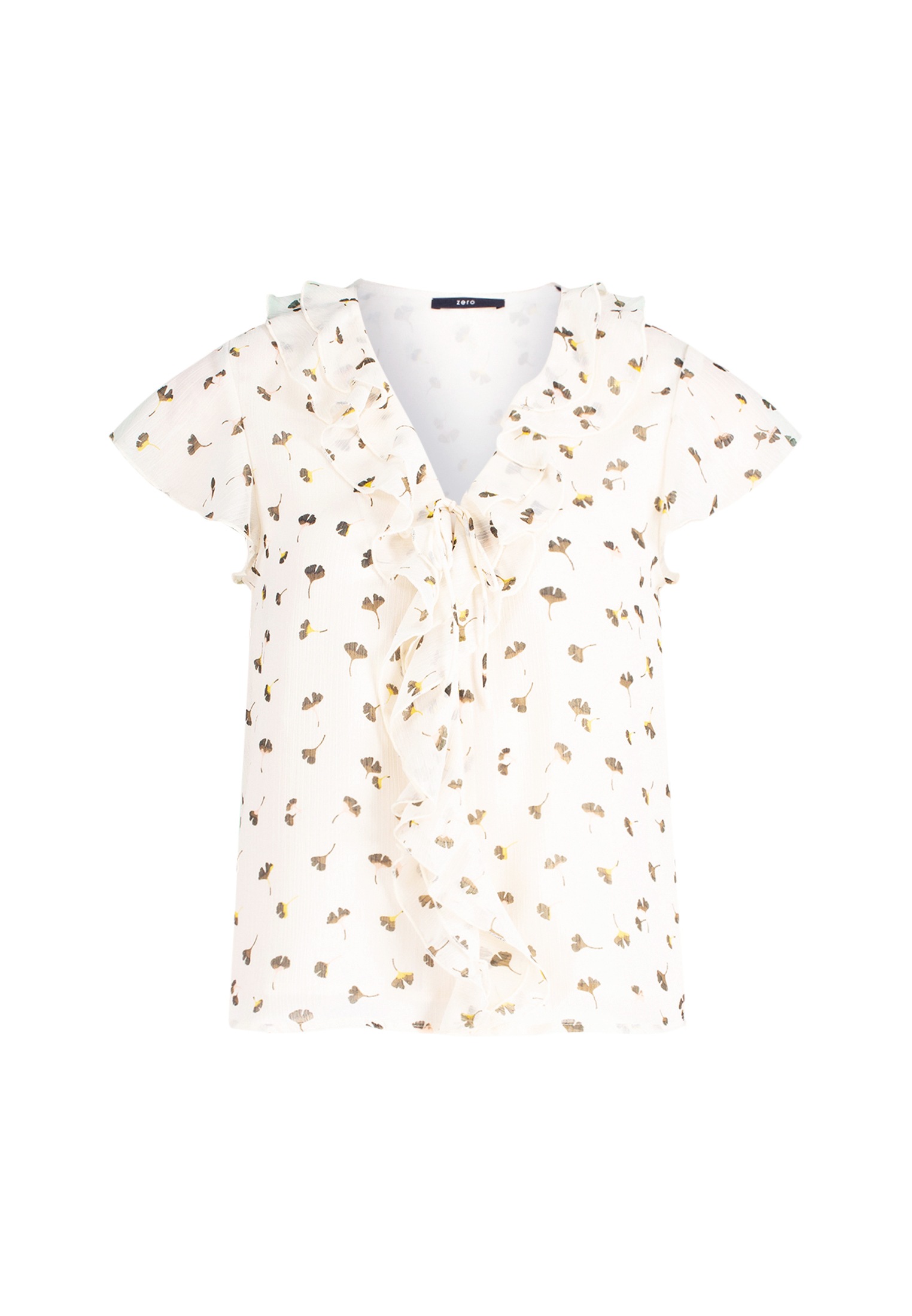 Zero Klassische Bluse "zero Damen Bluse mit Rüschen" günstig online kaufen