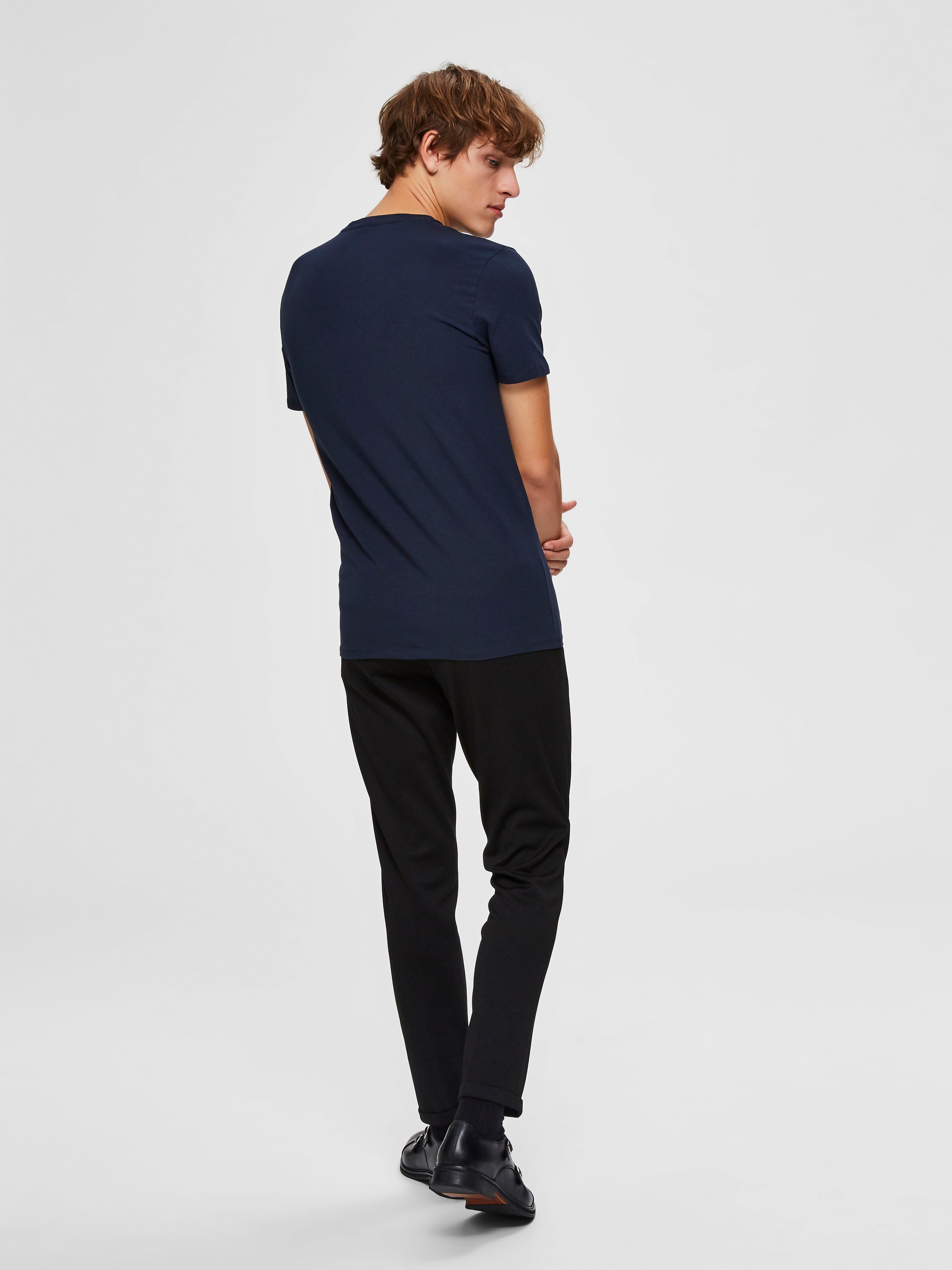 SELECTED HOMME Rundhalsshirt "SLHNEWPIMA SS O-NECK TEE NOOS" günstig online kaufen
