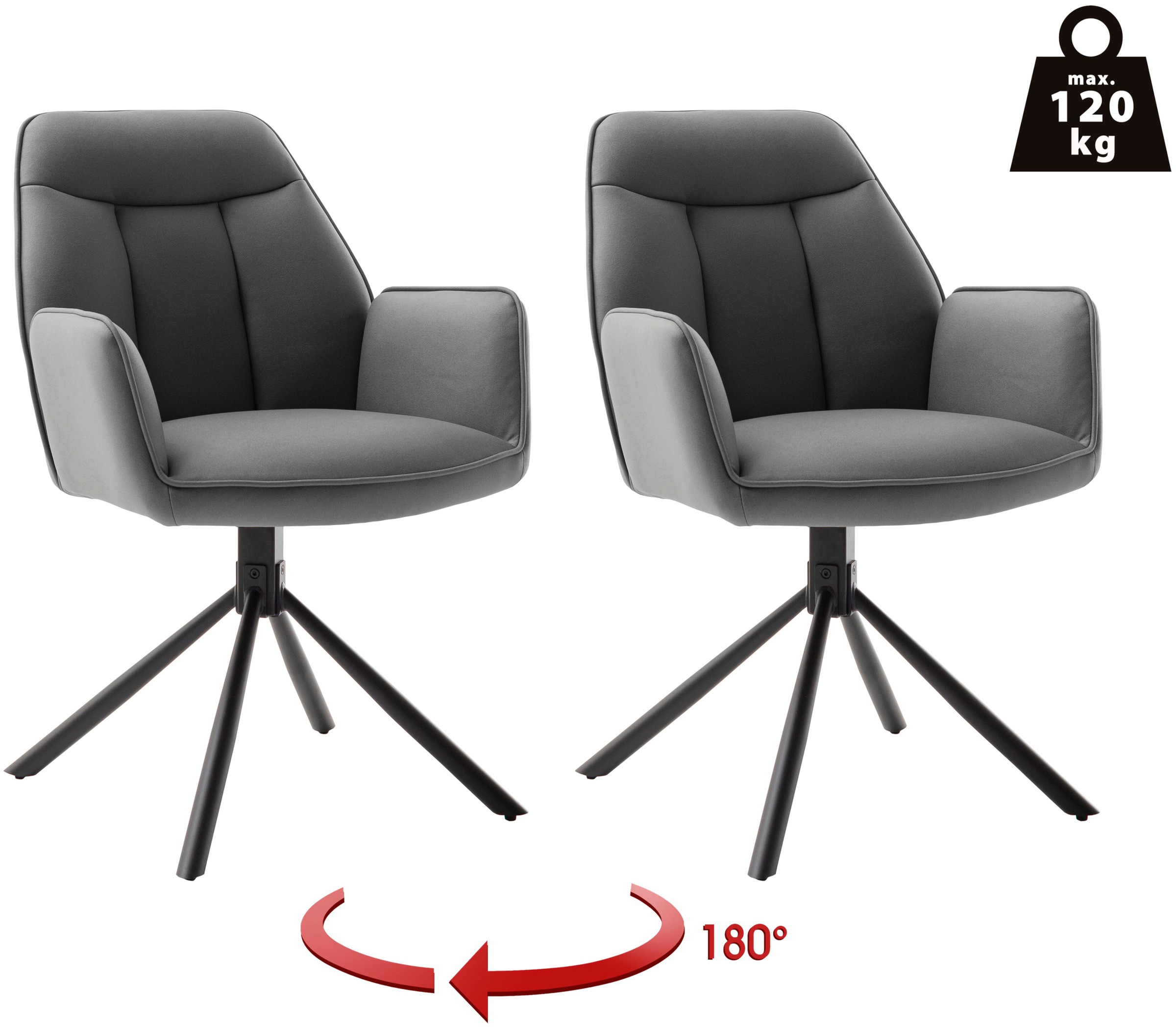 MCA furniture Armlehnstuhl "RAFAELA Esszimmerstuhl (2er Set) - Stuhl" () 18 günstig online kaufen