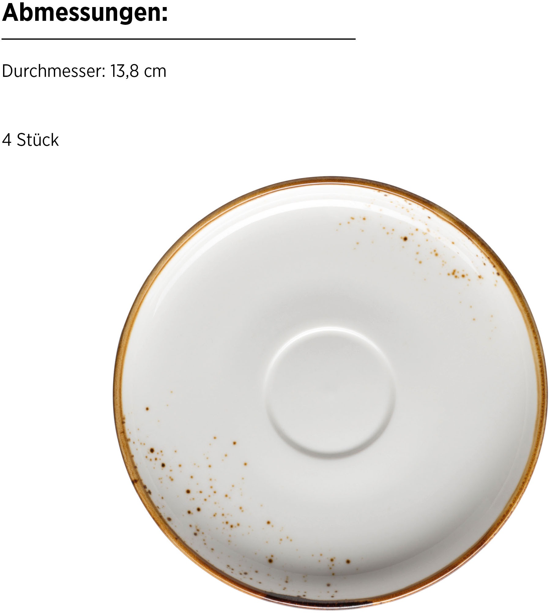 MÄSER Tasse »Kaffeetassen-Set Pinta, aus Porzellan«, (Set, 8 tlg.), 8er Set, bestehend aus 4 Tassen und 4 Untertassen