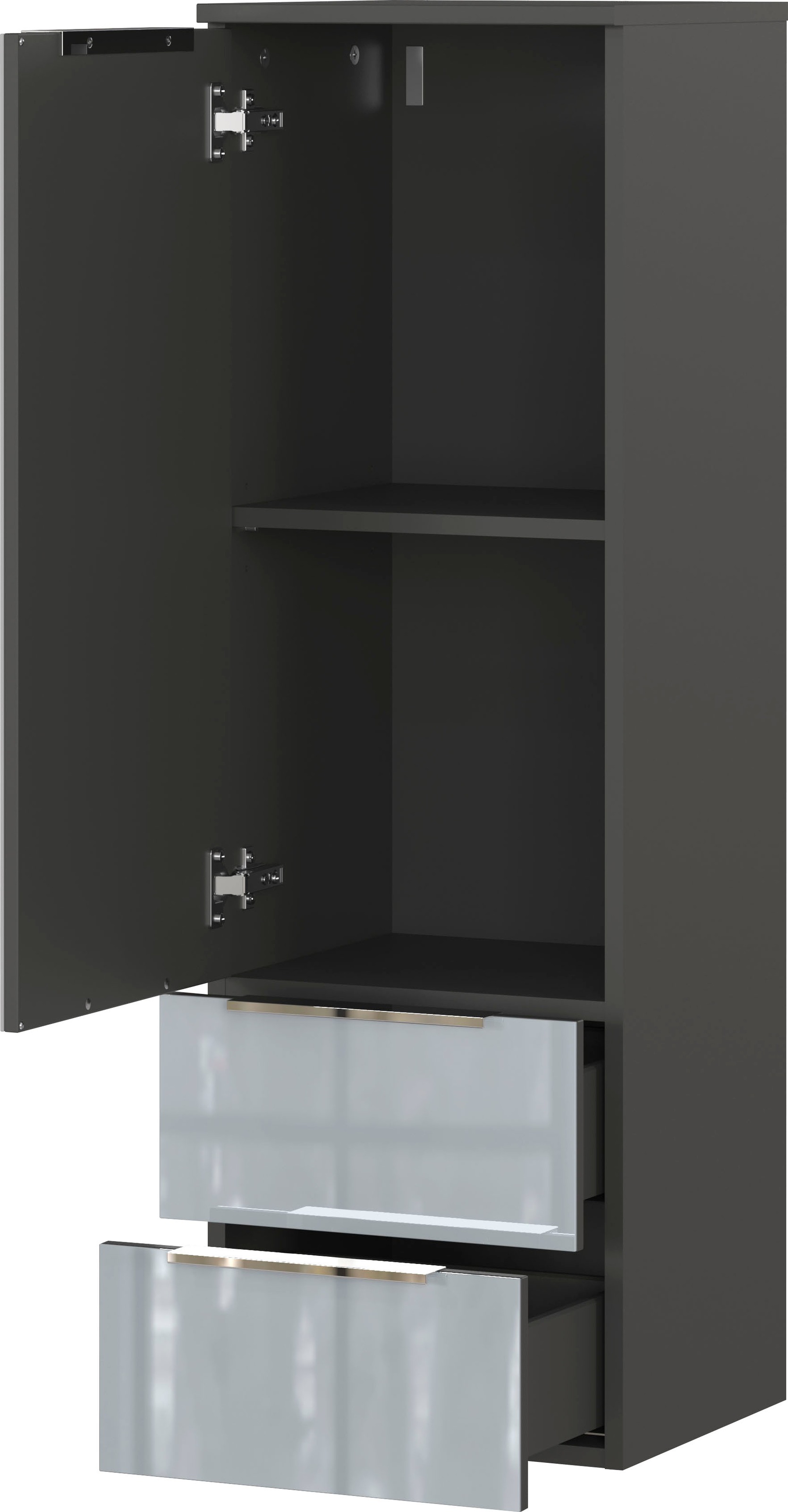 GERMANIA Badmöbel-Set »Oakland«, (5 St.), inkl. WT-Unterschrank, Spiegelschrank, Schrank, Mediumschrank u. Regal