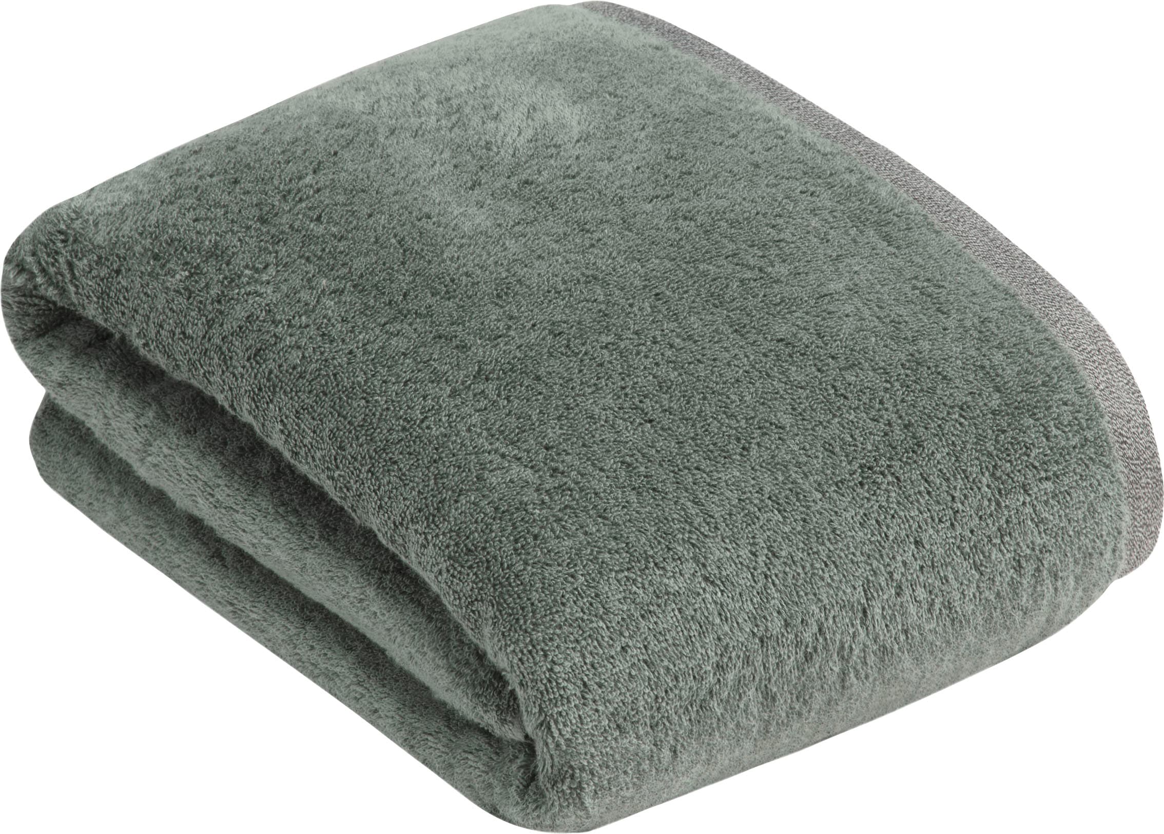 bugatti Badetuch "Prato" Uni Farben, mit melierter Optik im Saum günstig online kaufen