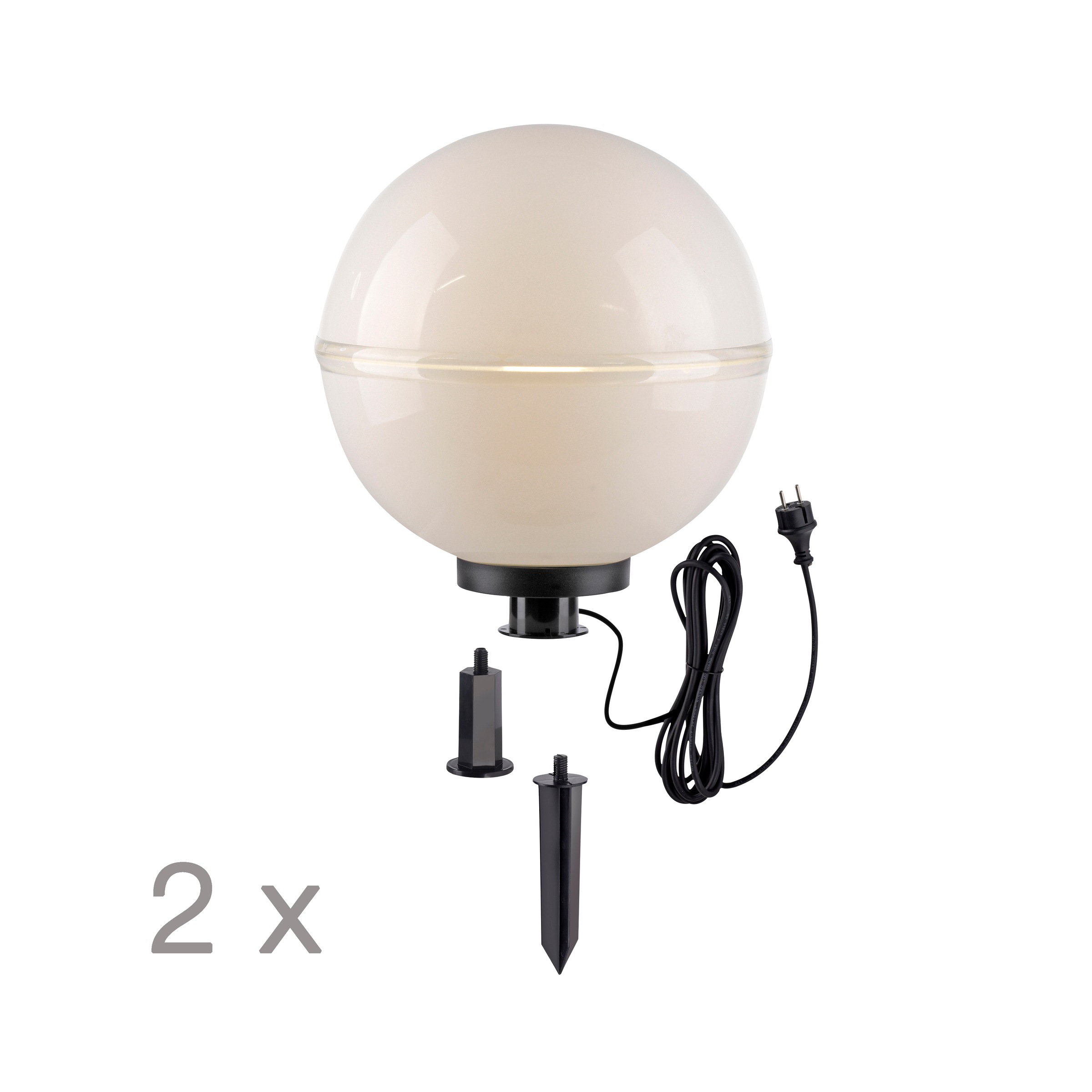 JUST LIGHT HEMIS Garden Light White 40cm 3