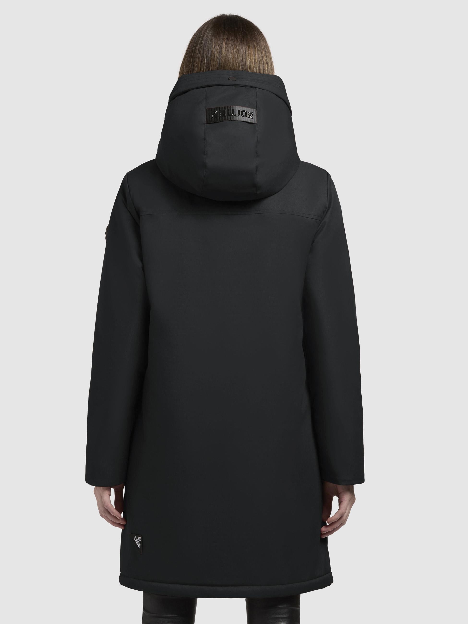 khujo Kurzmantel »Yaak3-YM«, urbaner Damen Parka mit gestepptem Innenfutter