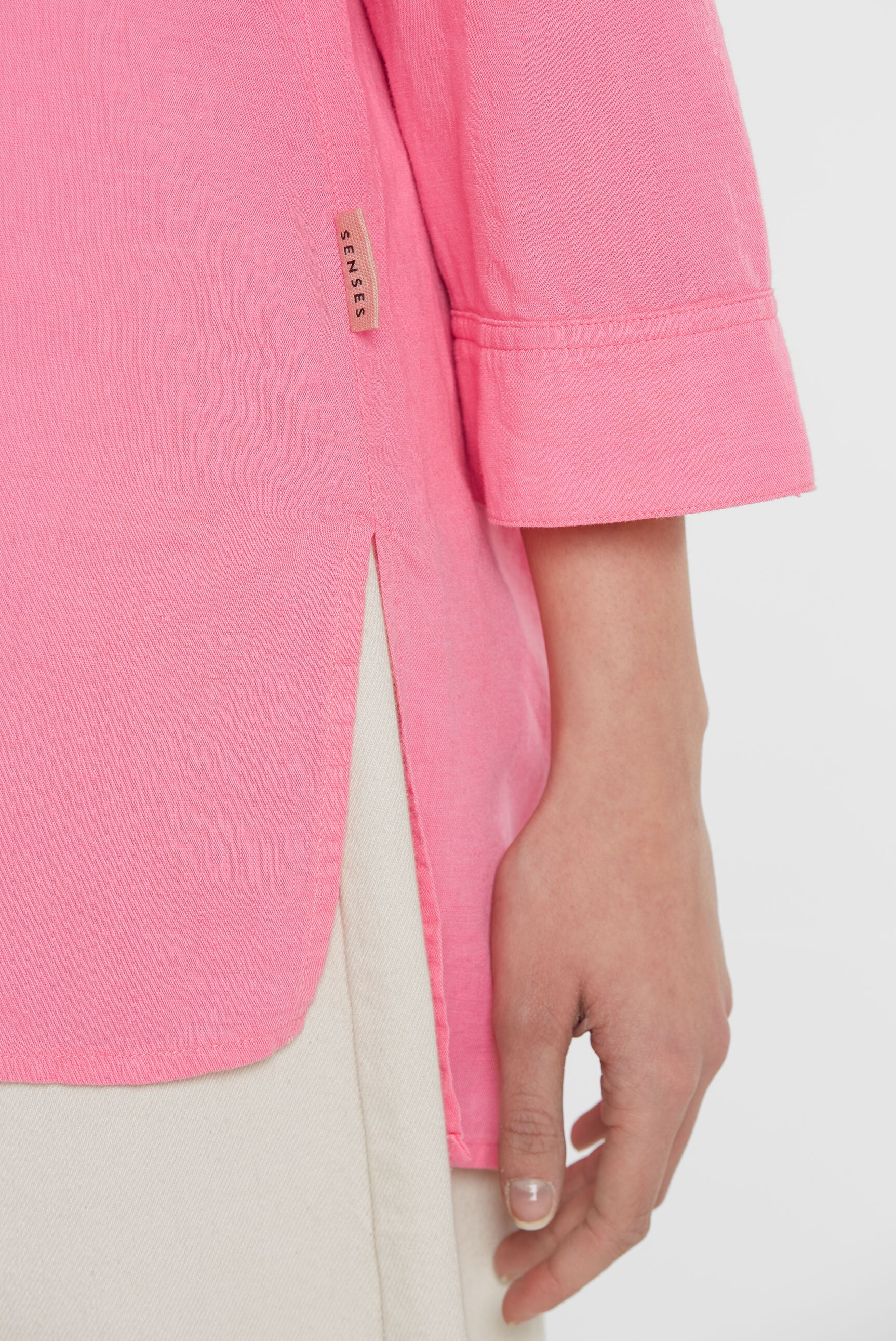 SENSES.THE LABEL Schlupfbluse, mit Seitenschlitze