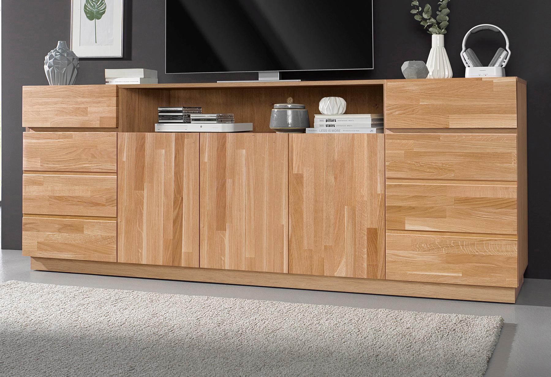 Home affaire Sideboard, Breite 220 cm mit 5 Türen | BAUR