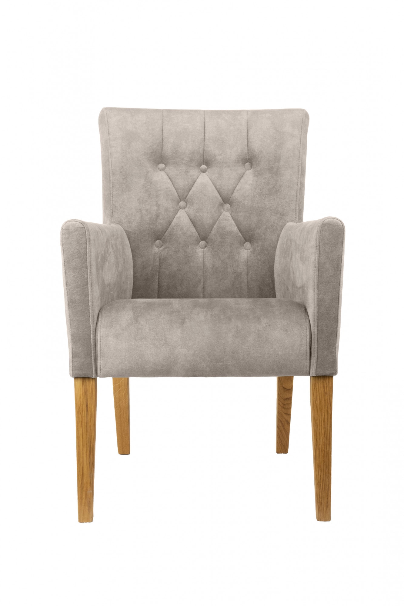 Home affaire Armlehnstuhl "Cortega Esszimmerstuhl mit Knopfheftung" () 1 St günstig online kaufen