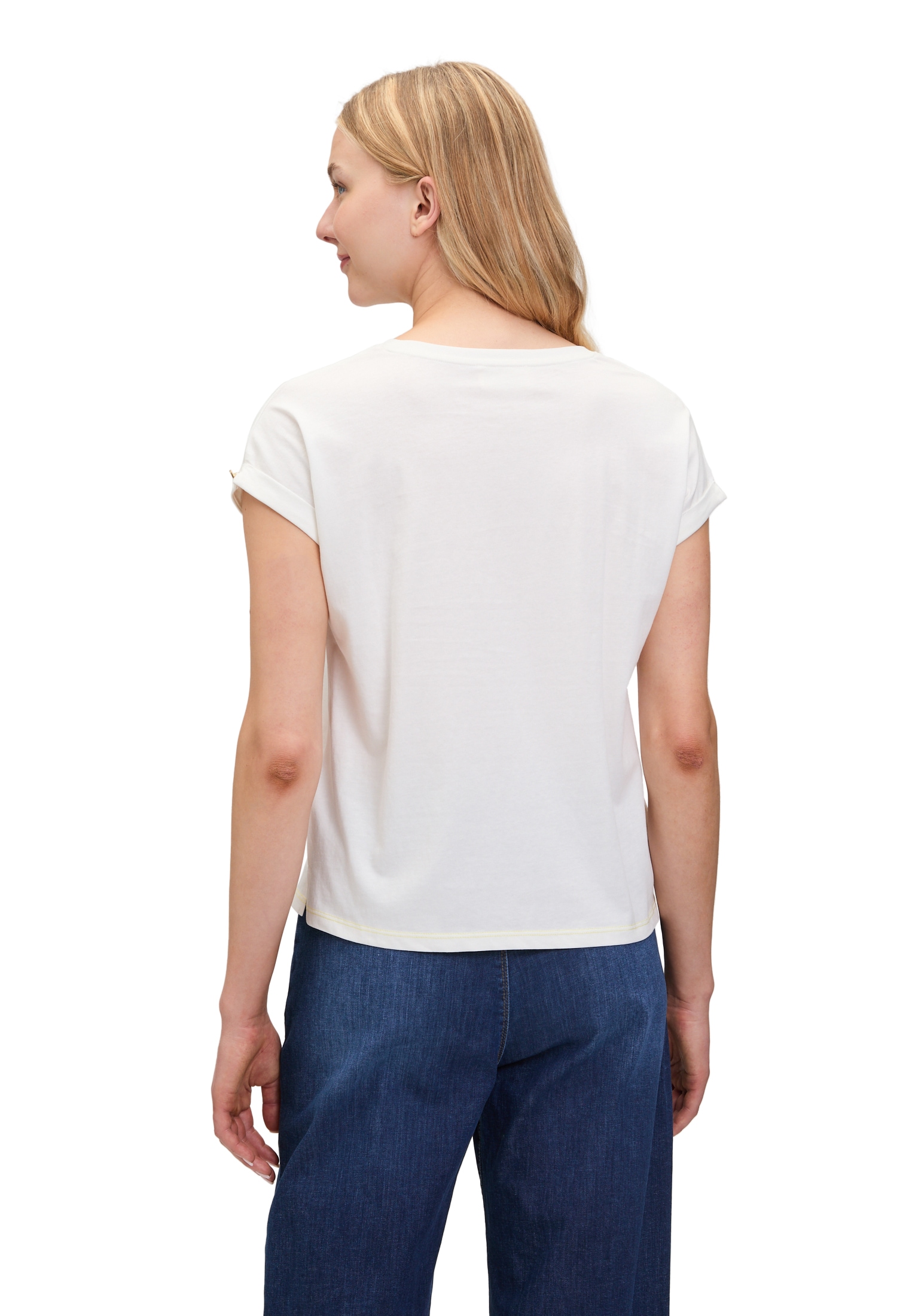 Cartoon Kurzarmshirt »Cartoon Damen Baumwollshirt mit Ärmelaufschlag«, (1 tlg.)