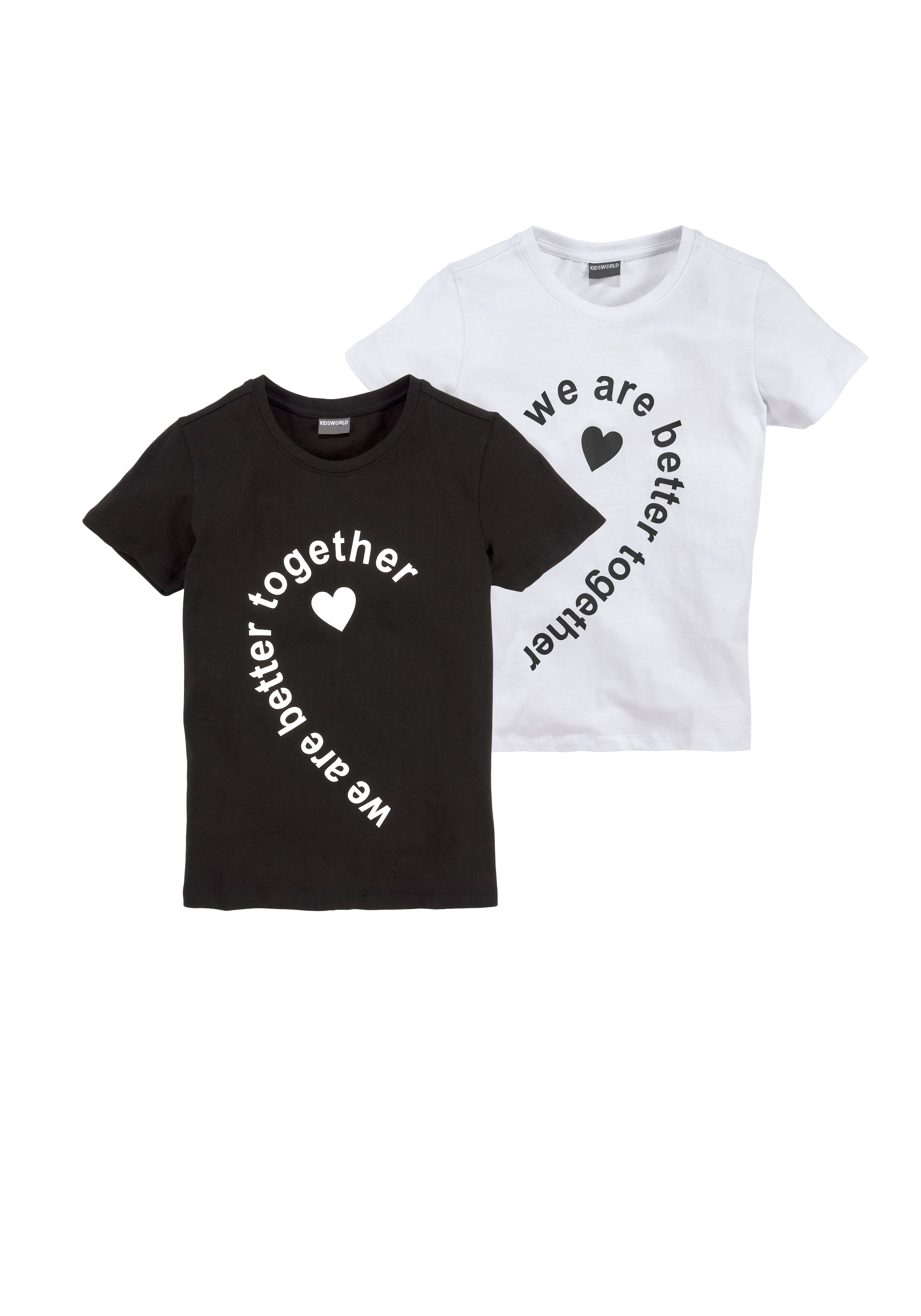 KIDSWORLD T-Shirt better 2 für | »we together«, Form (Packung, tlg.), are ▷ Basic BAUR
