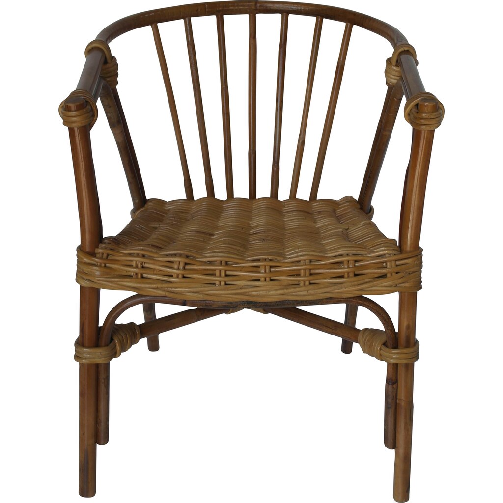 SIT Stuhl, aus recyceltem Holz und Rattan