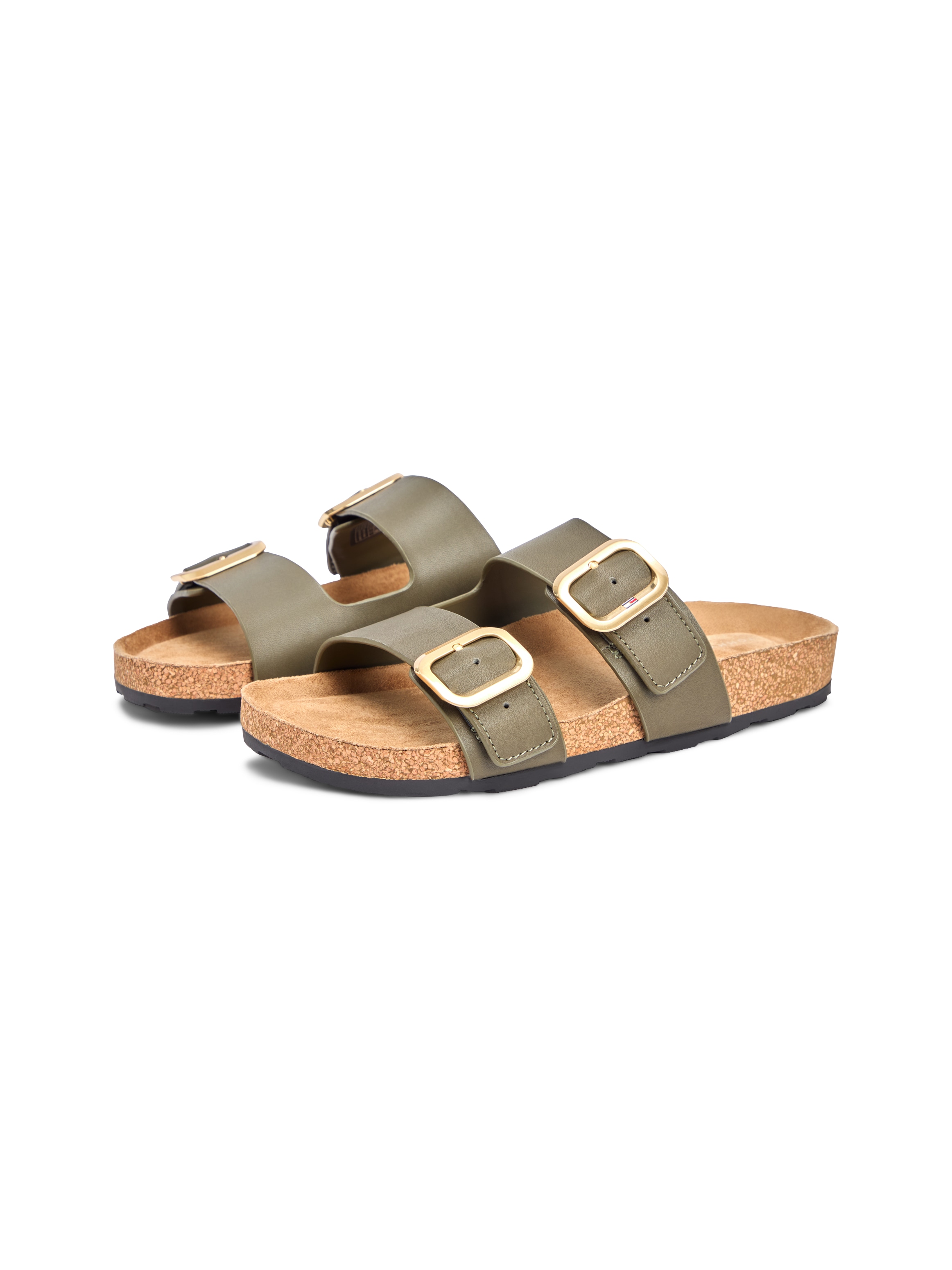 Tommy Hilfiger Pantolette "TH CLASSIC CORK SANDAL LEATHER" Sommerschuh, Sch günstig online kaufen