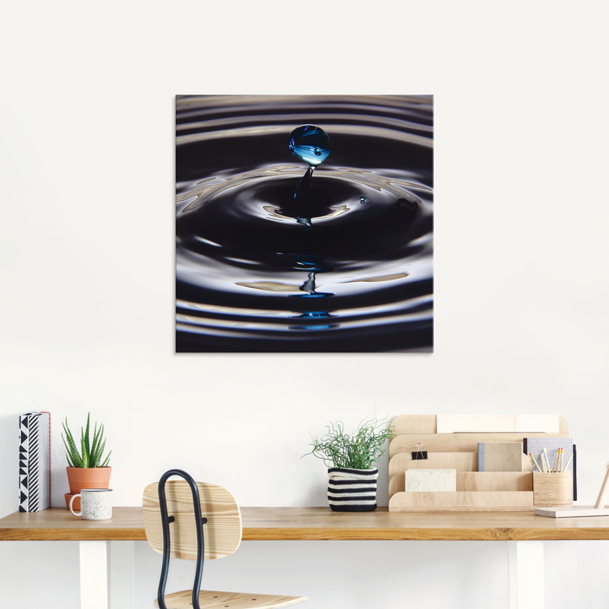 Artland Glasbild »Verlorener Tropfen«, Zen, (1 St.), in verschiedenen Größen