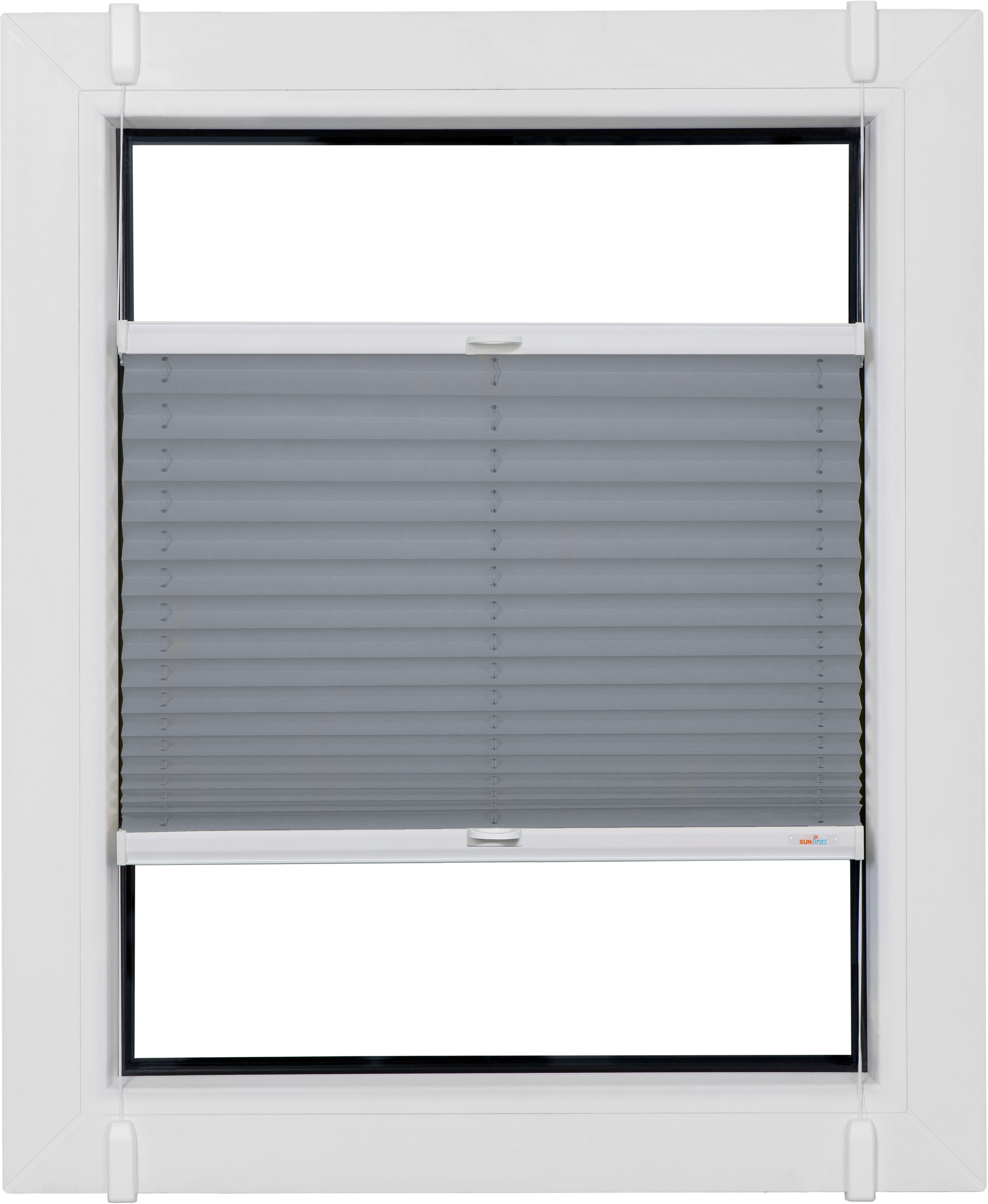 Thumbnail - sunlines Plissee "Classic Style Crepe" Lichtschutz ohne Bohren verspannt verspannt mit Simply-Fix Klemmträger, nach Maß