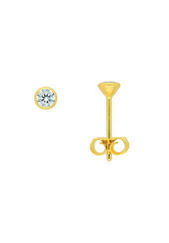 Adelia´s Paar Ohrhänger »1 Paar 333 Gold Ohrringe / Ohrstecker mit Zirkonia Ø 3,5 mm«,... kaufen