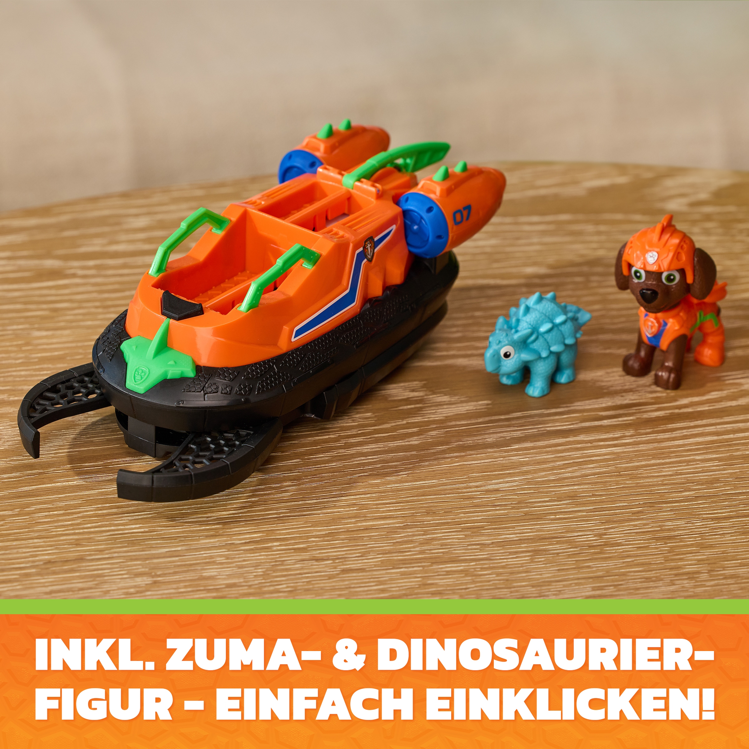 Spin Master Spielzeug-Auto »PAW Patrol: Der Dino Film, Zumas Dino-Rettungs-Hovercraft«