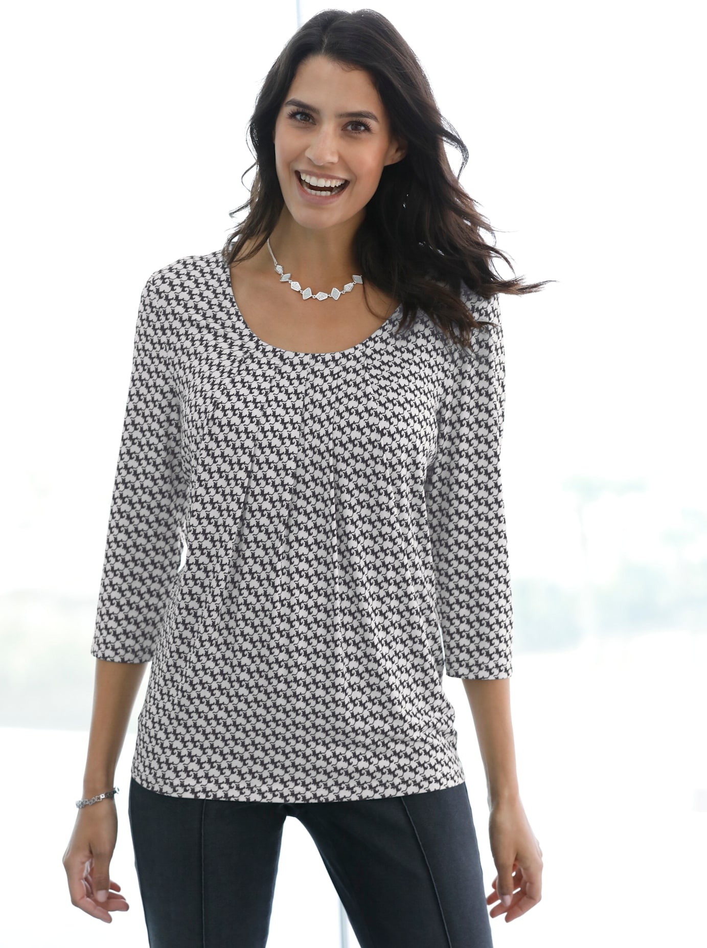 Inspirationen 3/4-Arm-Shirt "Shirt", 1 Stk. günstig online kaufen