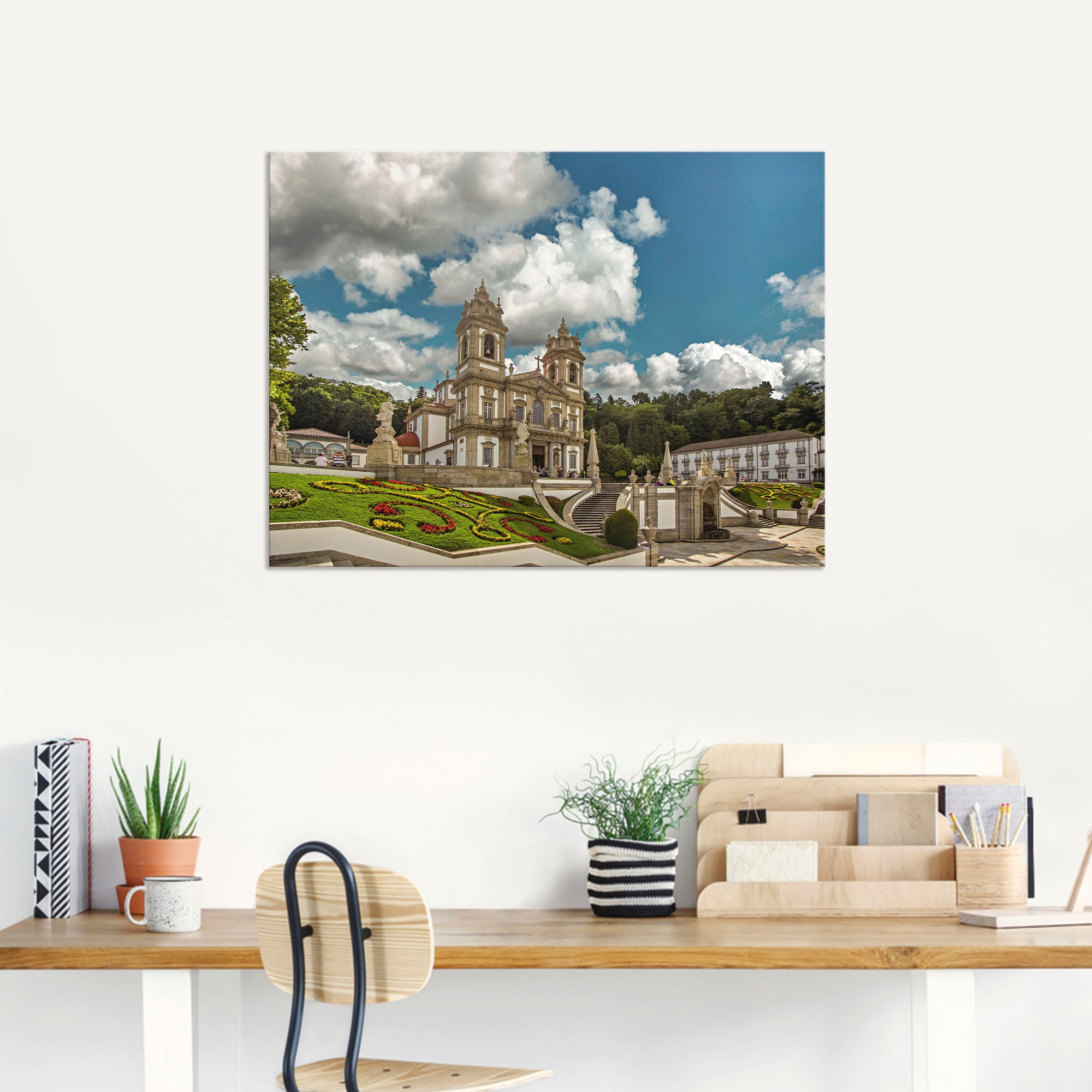 Artland Wandbild »Bom Jesus Kirche, Portugal«, Gebäude, (1 St.), als  Alubild, Leinwandbild, Wandaufkleber oder Poster in versch. Größen  bestellen | BAUR