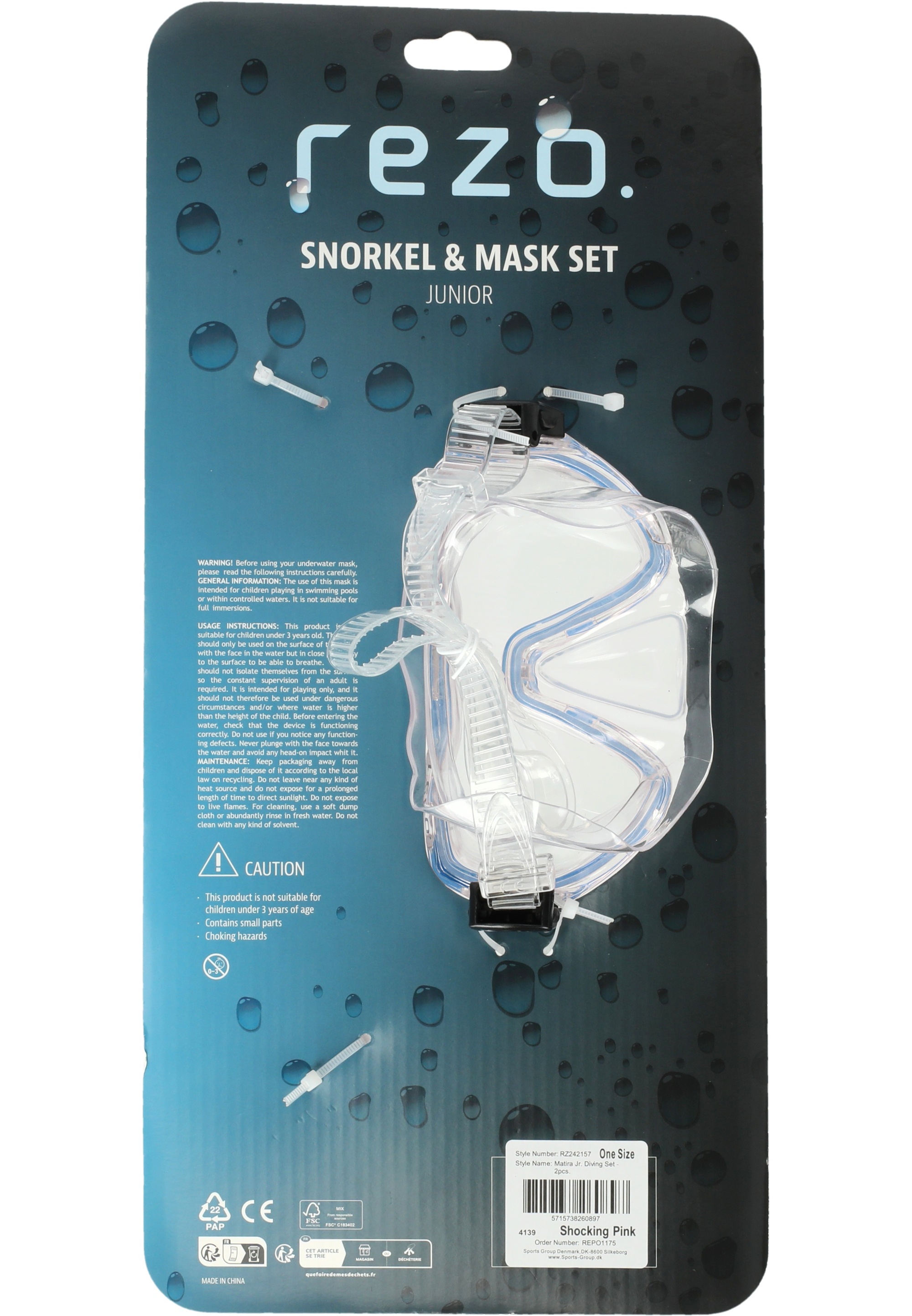 Thumbnail - Rezo Taucherbrille "Matira" mit großem Gesichtsfeld