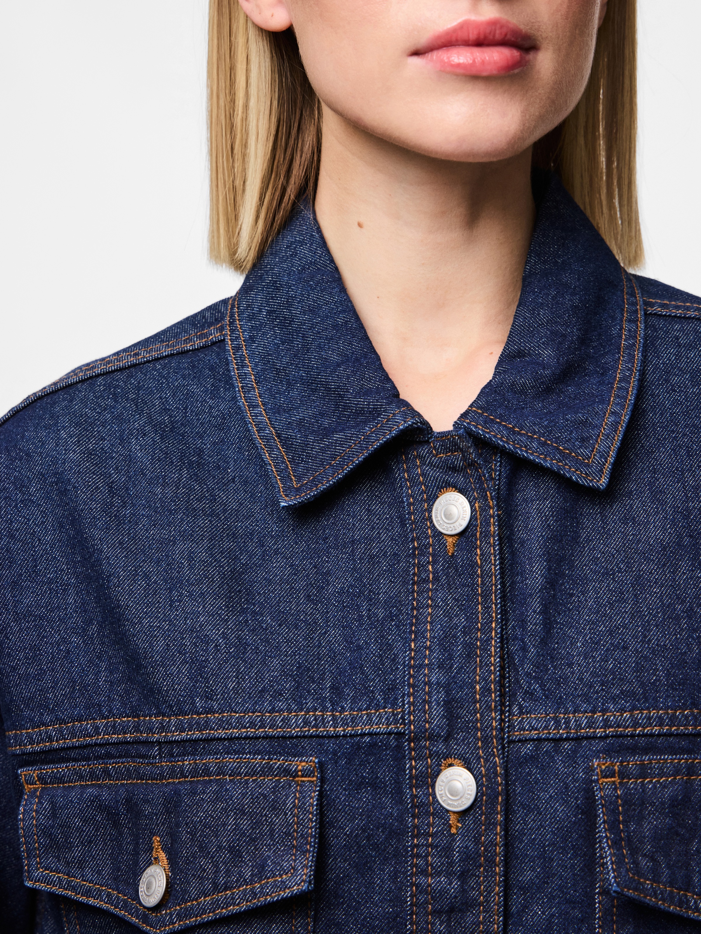 pieces Jeansjacke "PCELMA DENIM JACKET NOOS BC", ohne Kapuze günstig online kaufen