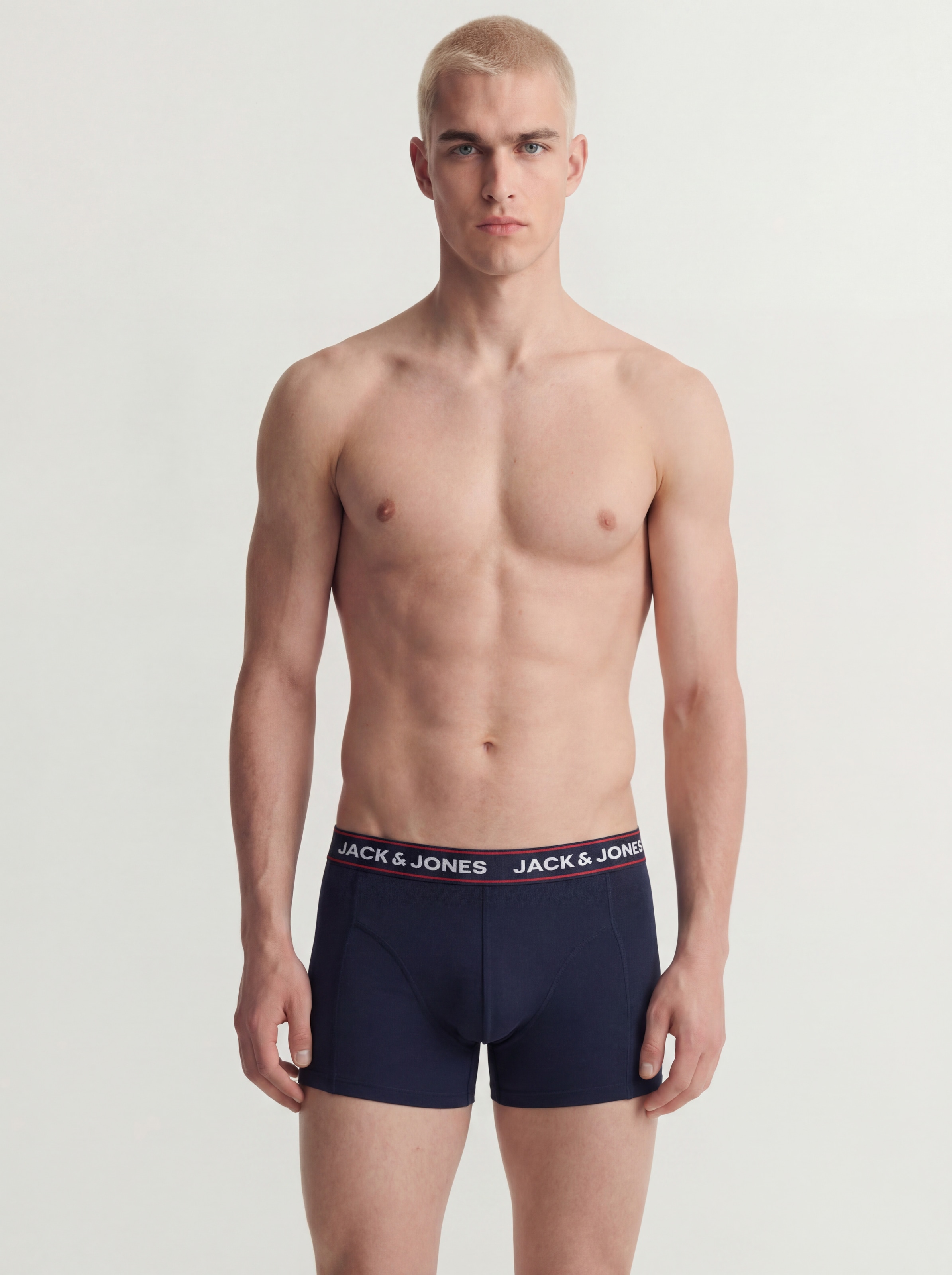 Jack & Jones PlusSize Trunk »JACMAX SOLID TRUNKS 5 PACK BTW PLS« Packung, 5 Stk. Baumwollmischung, elastisches Bündchen