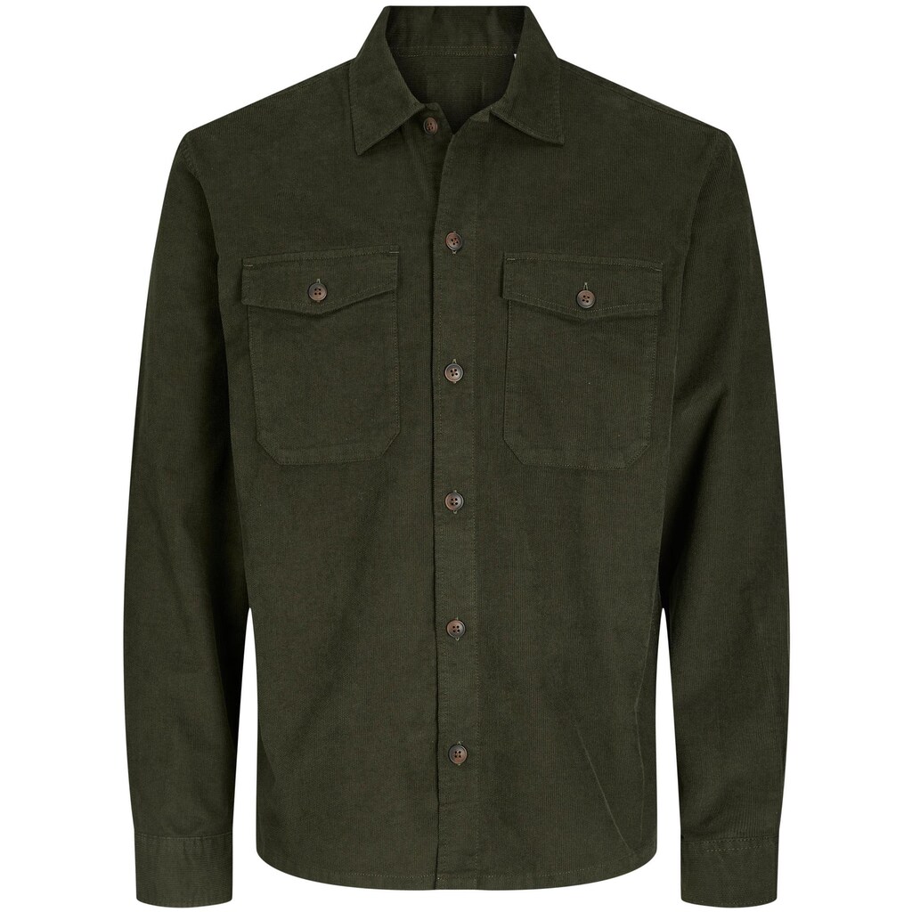 Jack & Jones Flanellhemd »JJEJAY OVERSHIRT CORDUROY«