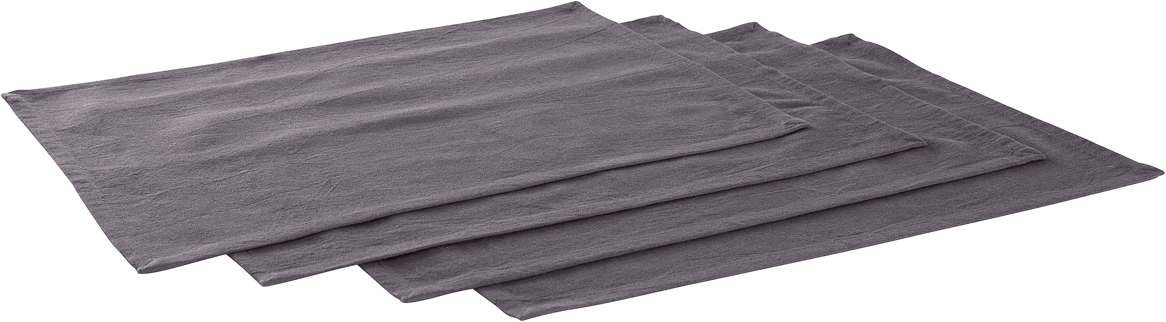 LeGer Home by Lena Gercke Platzset »Liaa« Baumwollqualität mit Leinenanteil, schöne Haptik, Deko, Maße 30x40 cm