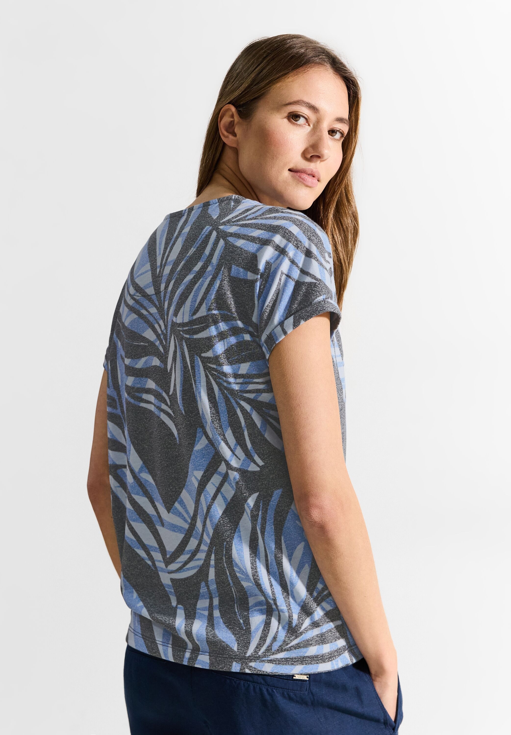 Cecil T-Shirt, mit Burnout-Optik