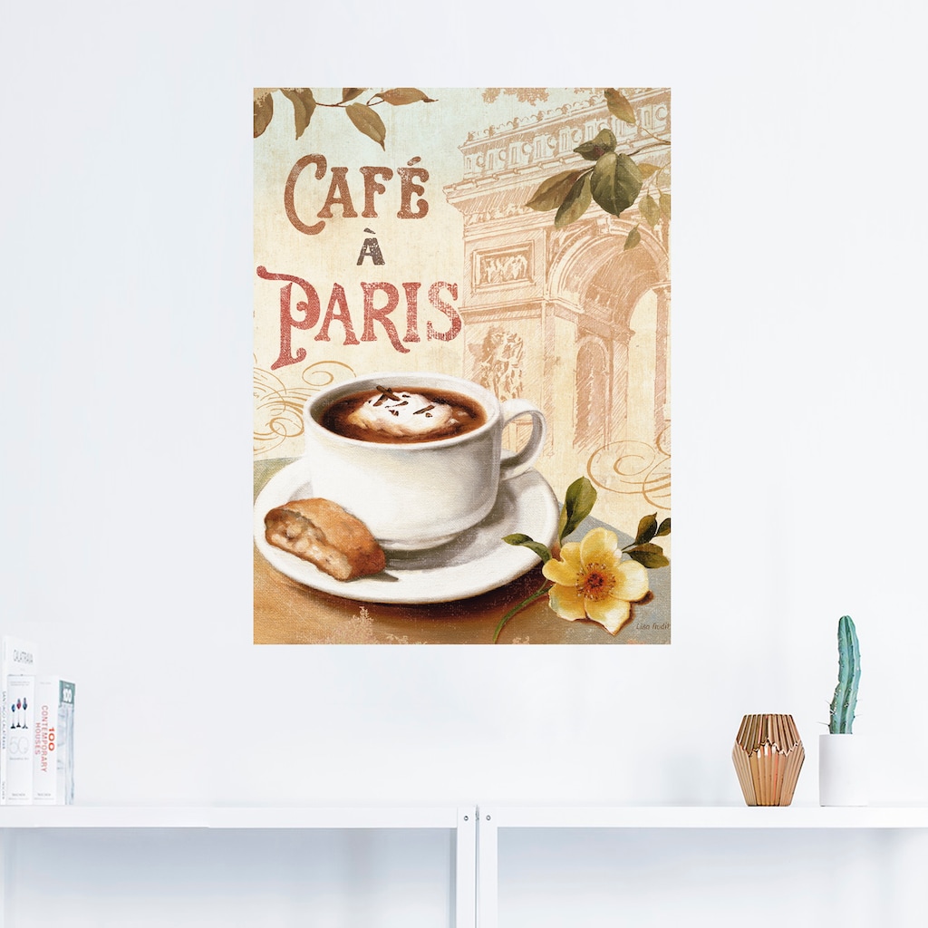 Artland Wandbild »Kaffee in Europa I«, Getränke, (1 St.)