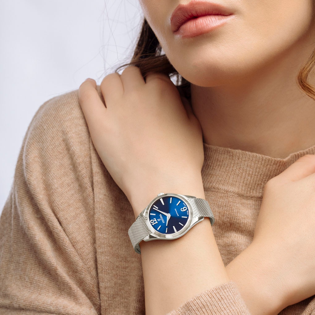 Festina Quarzuhr »Grace«, Armbanduhr, Damenuhr, Swiss Made, Edelstahlarmband, Saphirglas