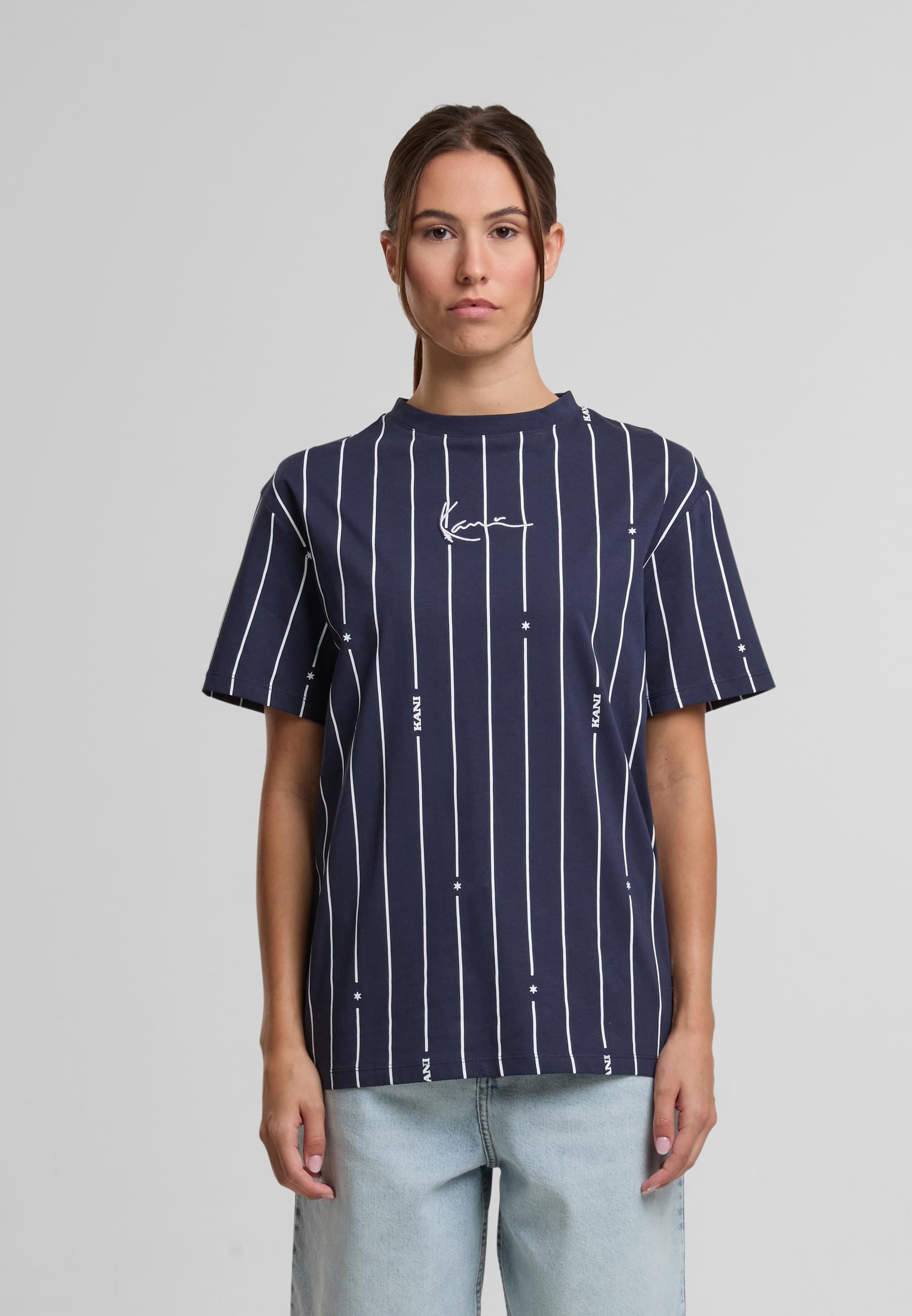 Karl Kani T-Shirt »Karl Kani Signature Pinstripe Os T-Shirt«, (1 tlg.)